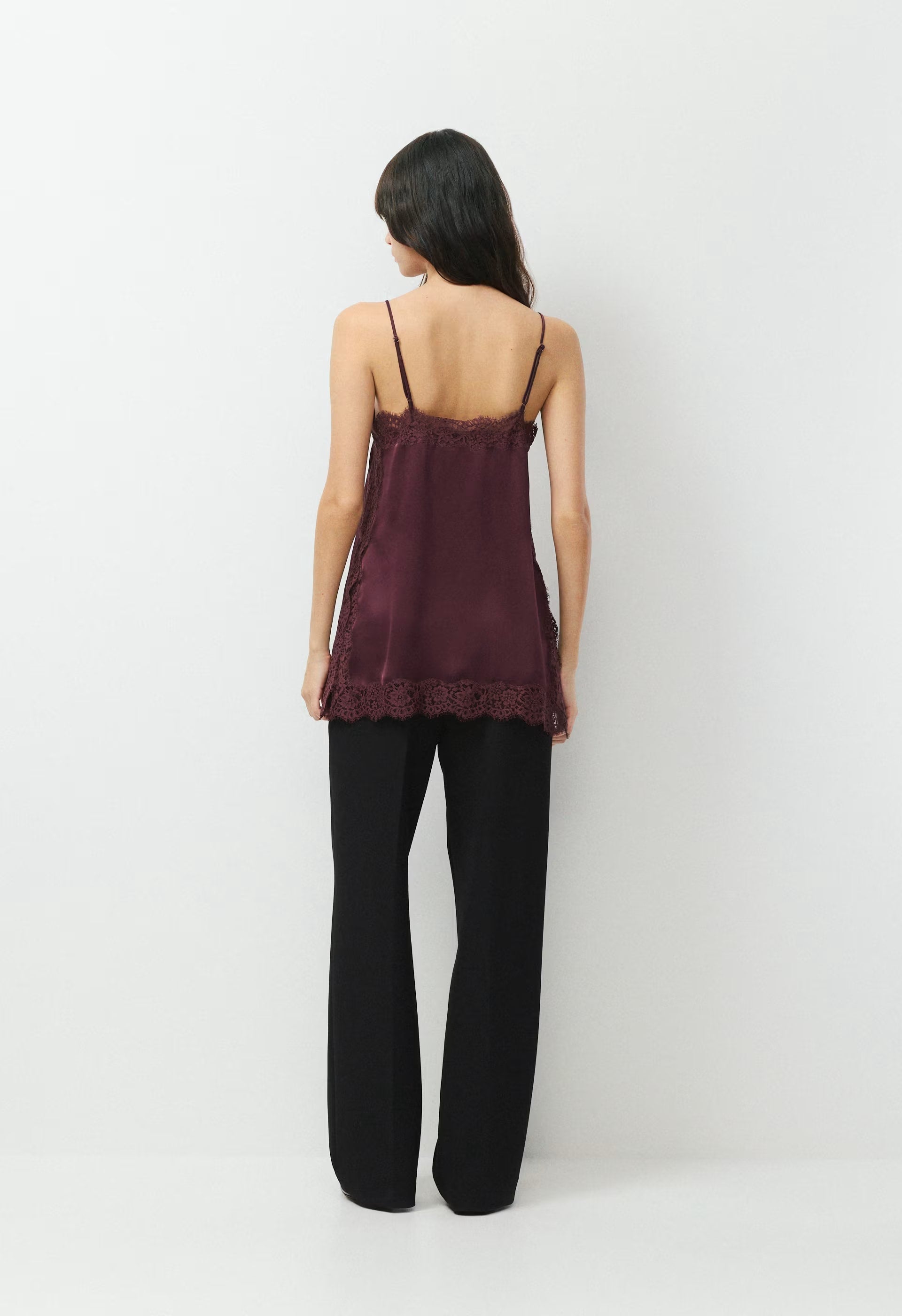 Serif Satin Camisole - DSTY MAUVE/DST MAUVE