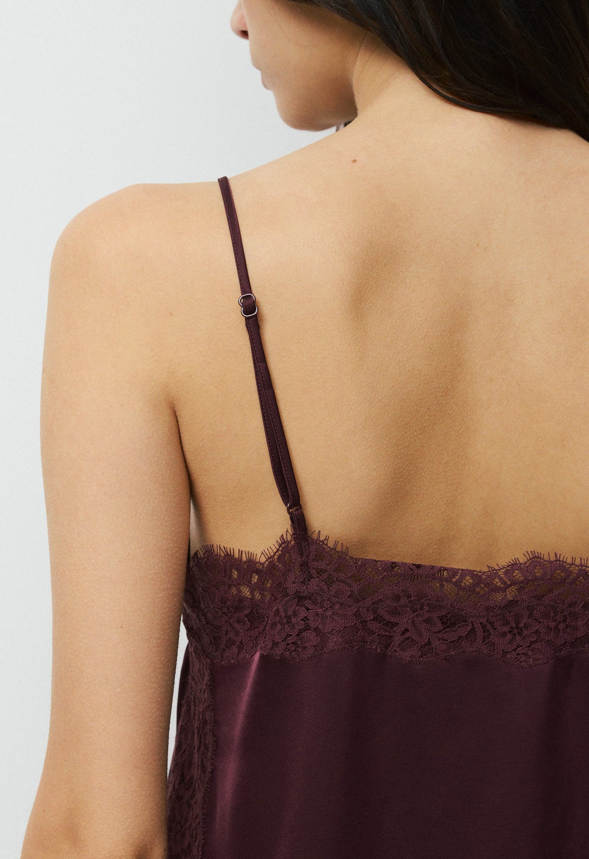 Serif Satin Camisole - CC N BROWN/CC NB BROWN