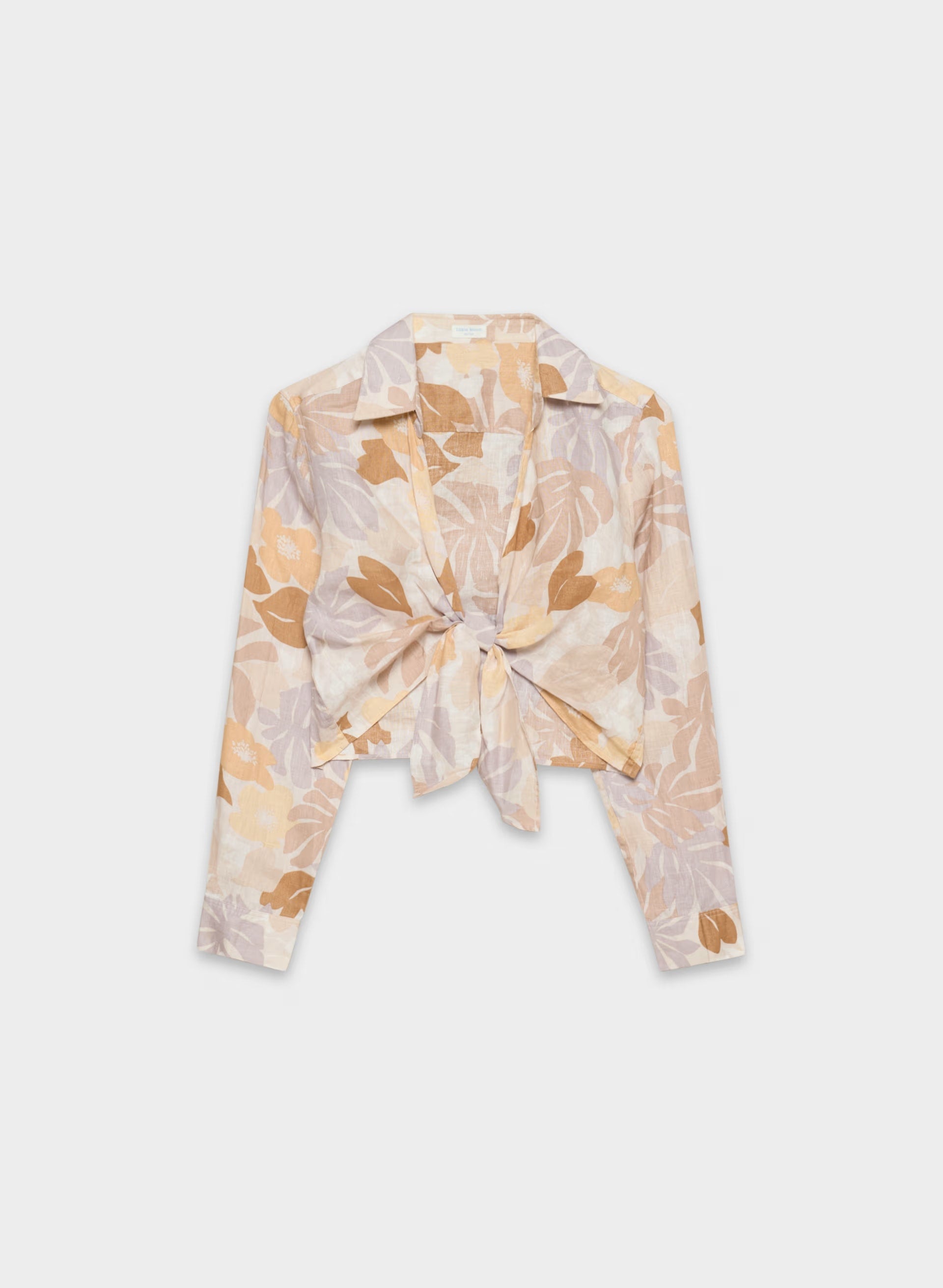 Connection Linen Blouse - BARE ROSE/ YELLOW
