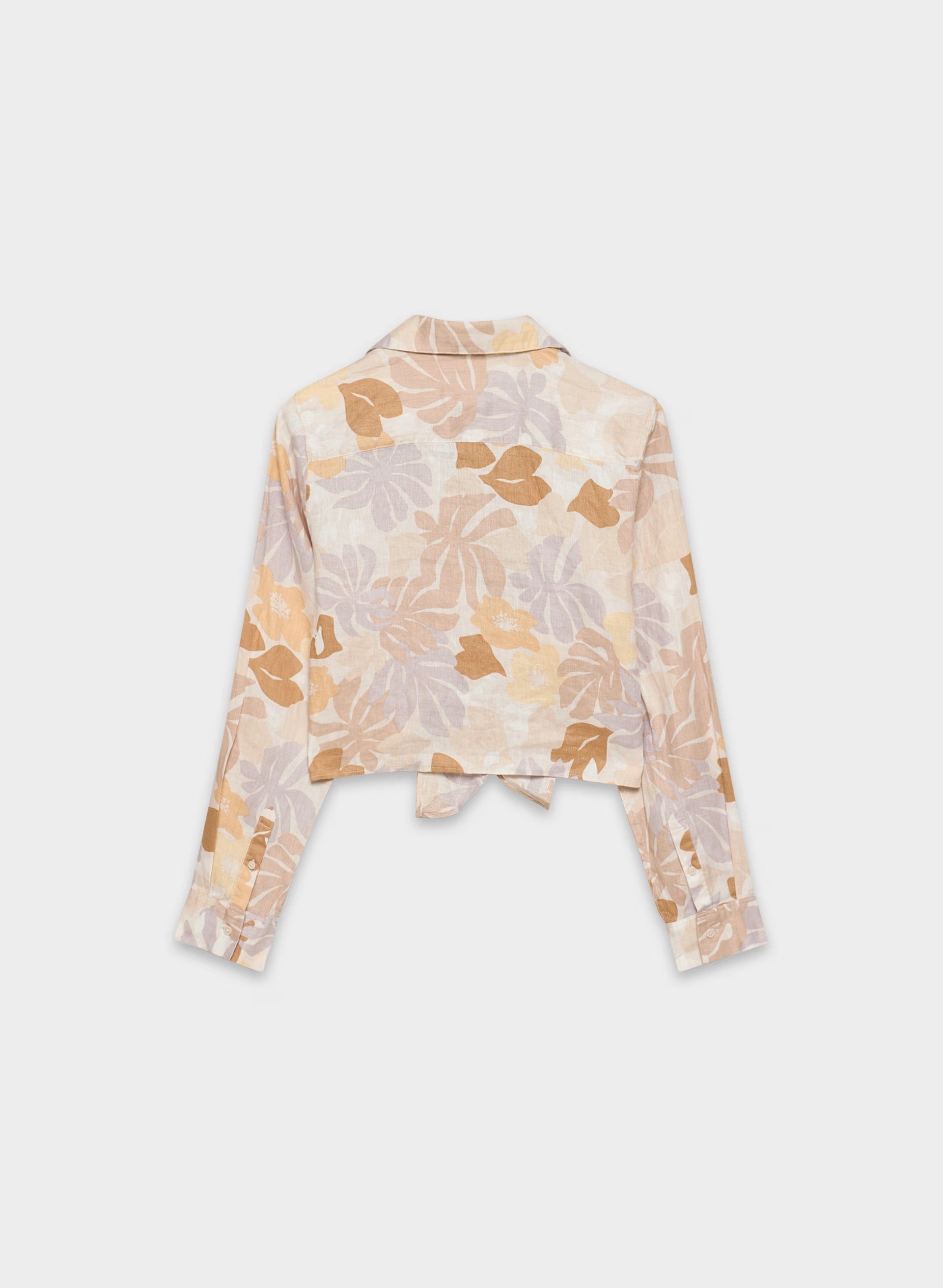 Connection Linen Blouse - BARE ROSE/ YELLOW
