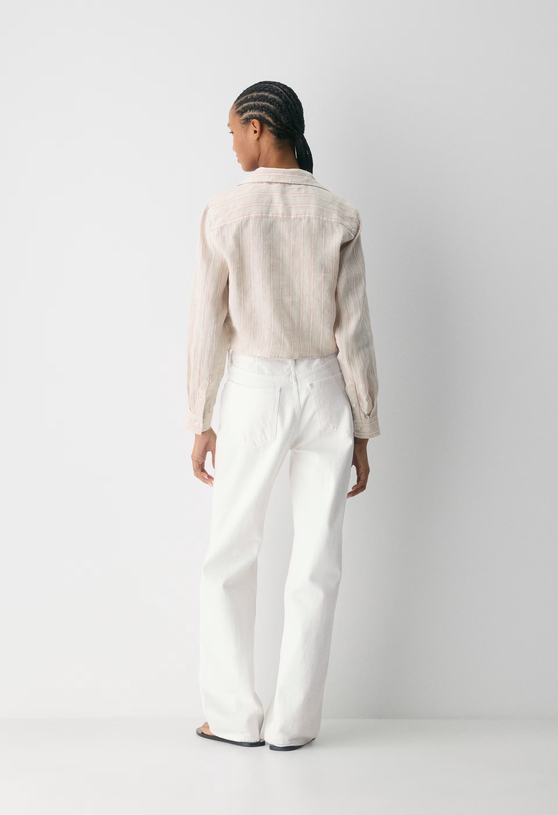 Connection Linen Blouse - BRILY STRP MTTP/KLPK