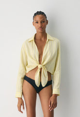 Connection Linen Blouse - BRILY STRP LMD/MTROTP