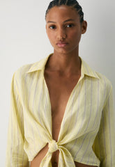 Connection Linen Blouse - BRILY STRP LMD/MTROTP