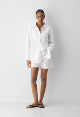 Denim Forum The '80s Comfy Denim Shirt - A LITTLE WHITE LIE