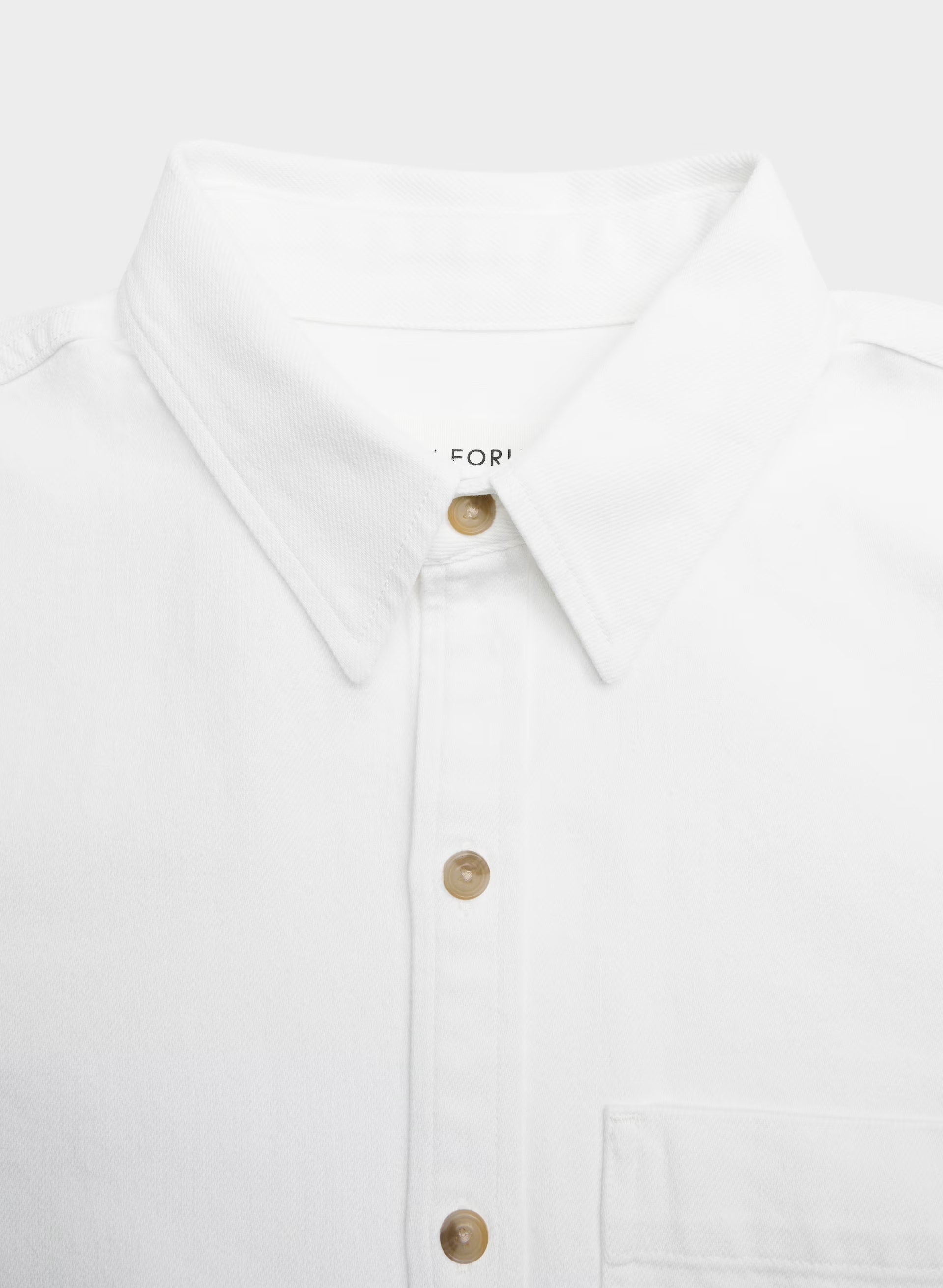Denim Forum The '90s Vintage Shortsleeve Denim Shirt - A LITTLE WHITE LIE
