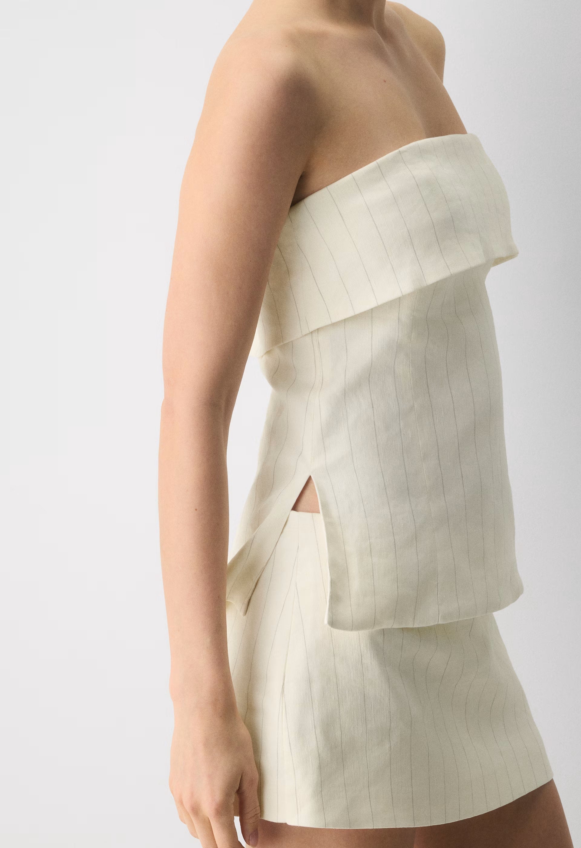 Element Linen Tube Top - CABOT STRP OAK/GREY