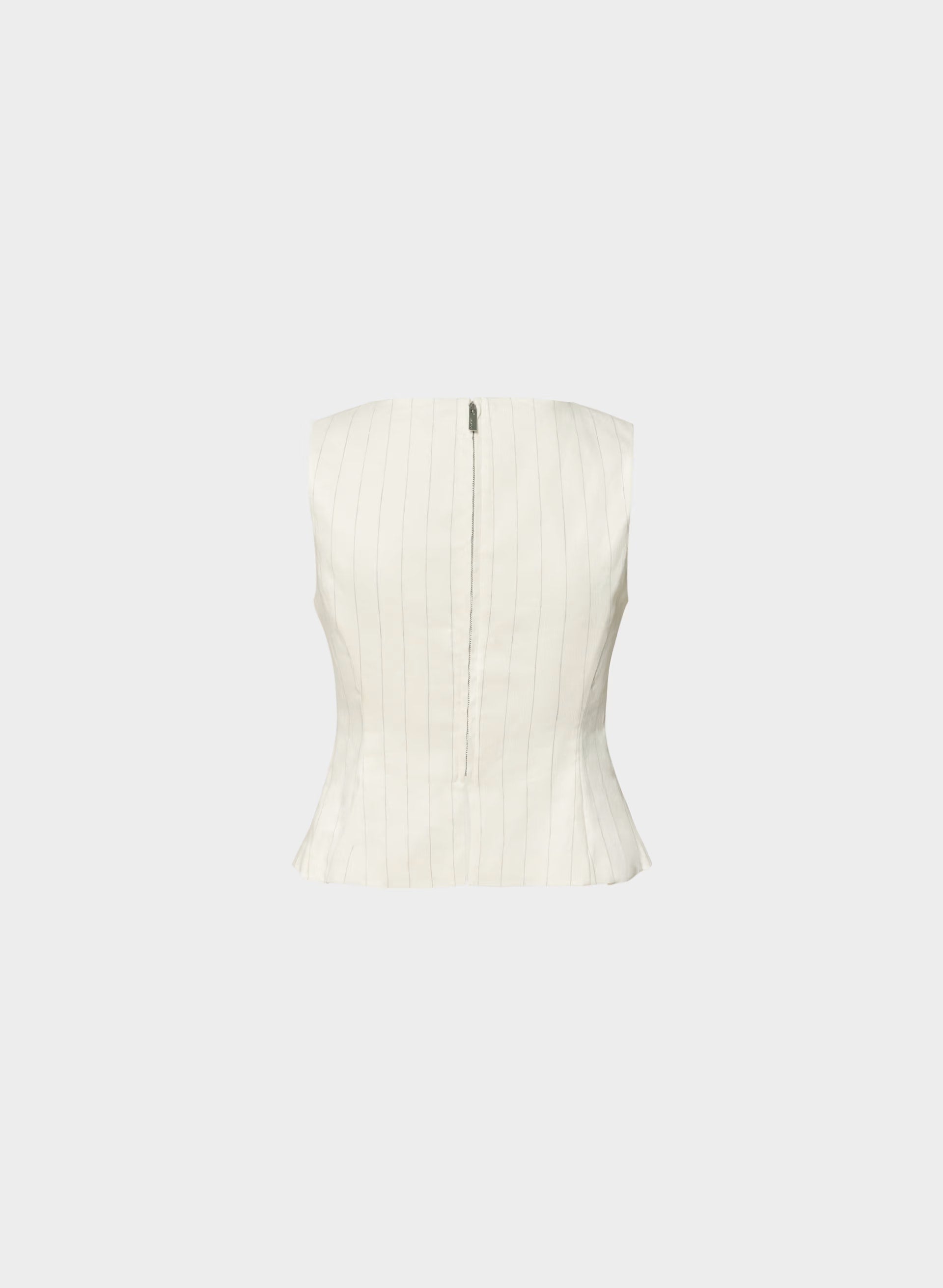 Enigma Linen Top - CABOT STRP OAK/GREY