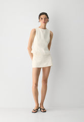 Enigma Linen Top - CABOT STRP OAK/GREY
