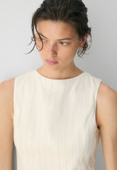 Enigma Linen Top - CABOT STRP OAK/GREY