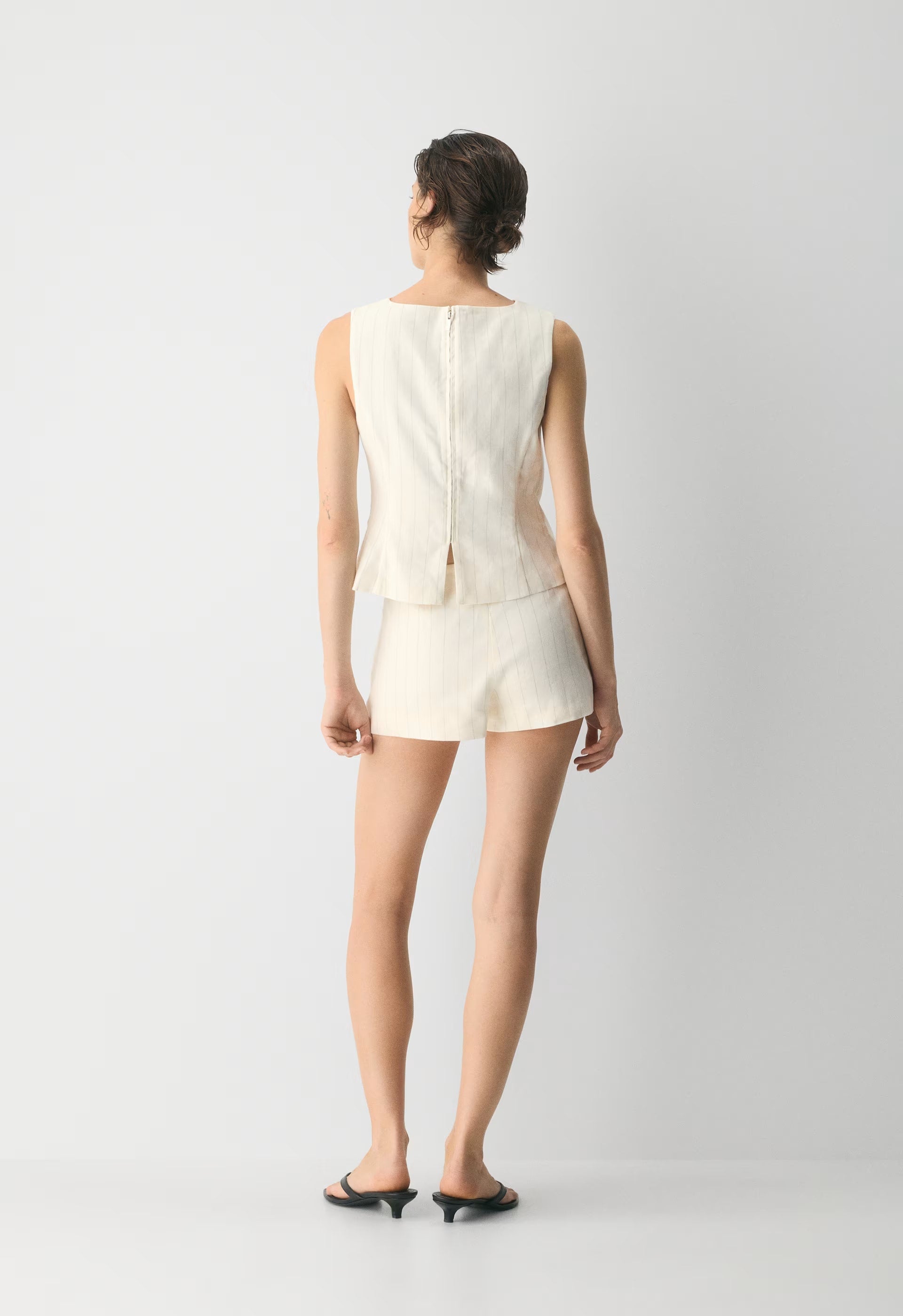 Enigma Linen Top - CABOT STRP OAK/GREY