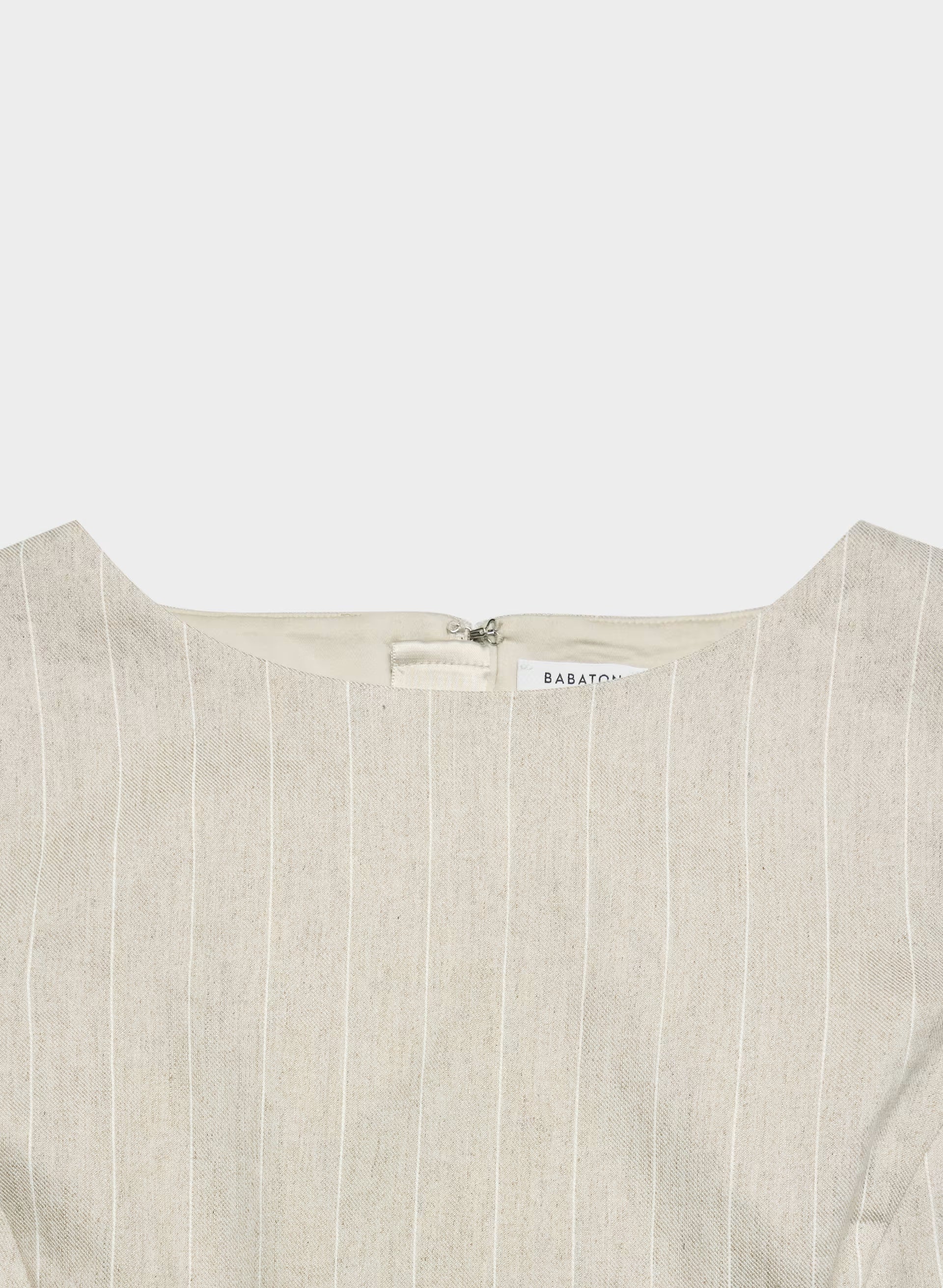 Enigma Linen Top - CBT STRP UNDYD ECR/WT