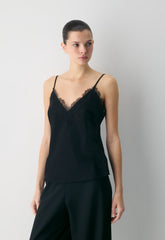 Sunlane Satin Camisole - BLACK