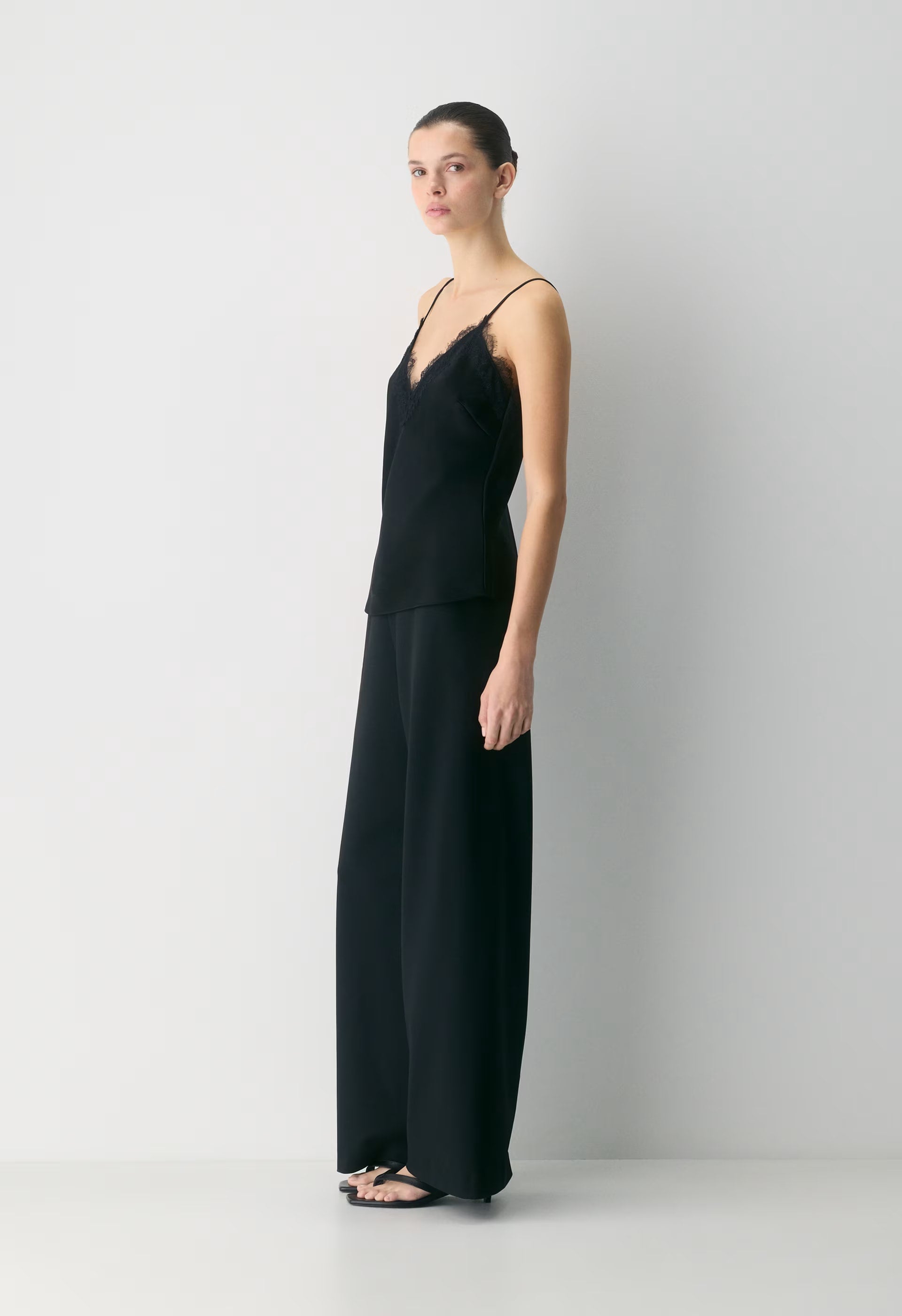 Sunlane Satin Camisole - BLACK