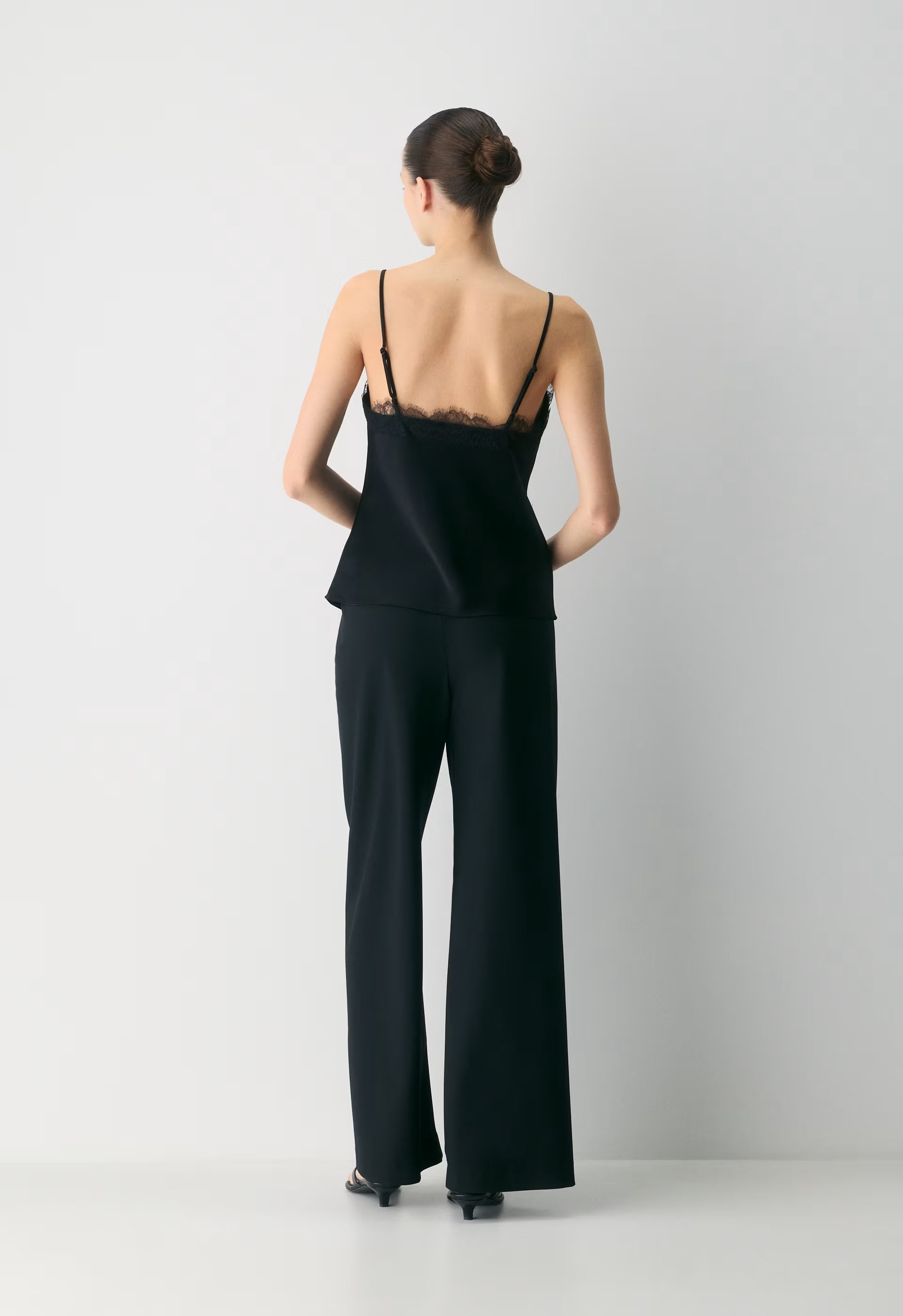 Sunlane Satin Camisole - BLACK