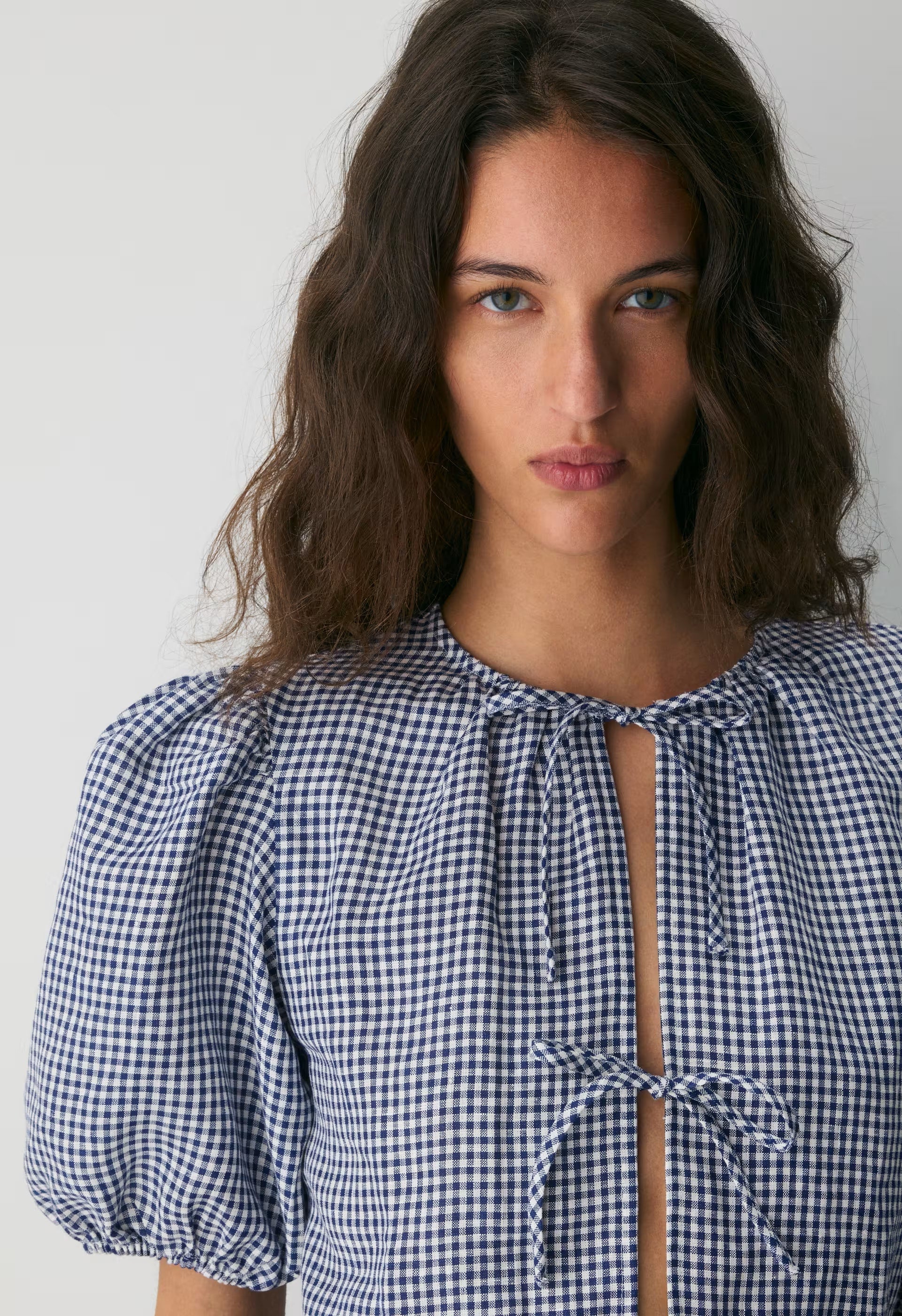 Violette Linen Blouse - SRPN CK LT BRH/HBR NVY