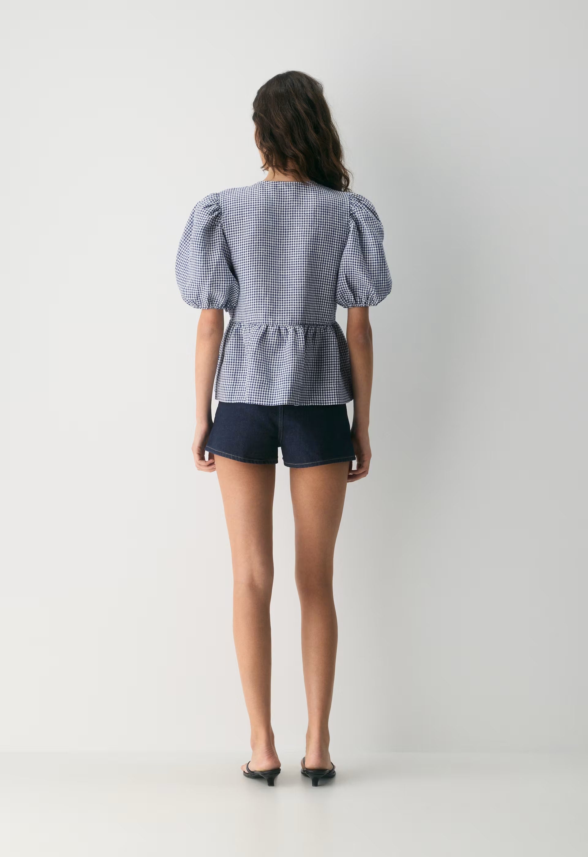 Violette Linen Blouse - SRPN CK LT BRH/HBR NVY