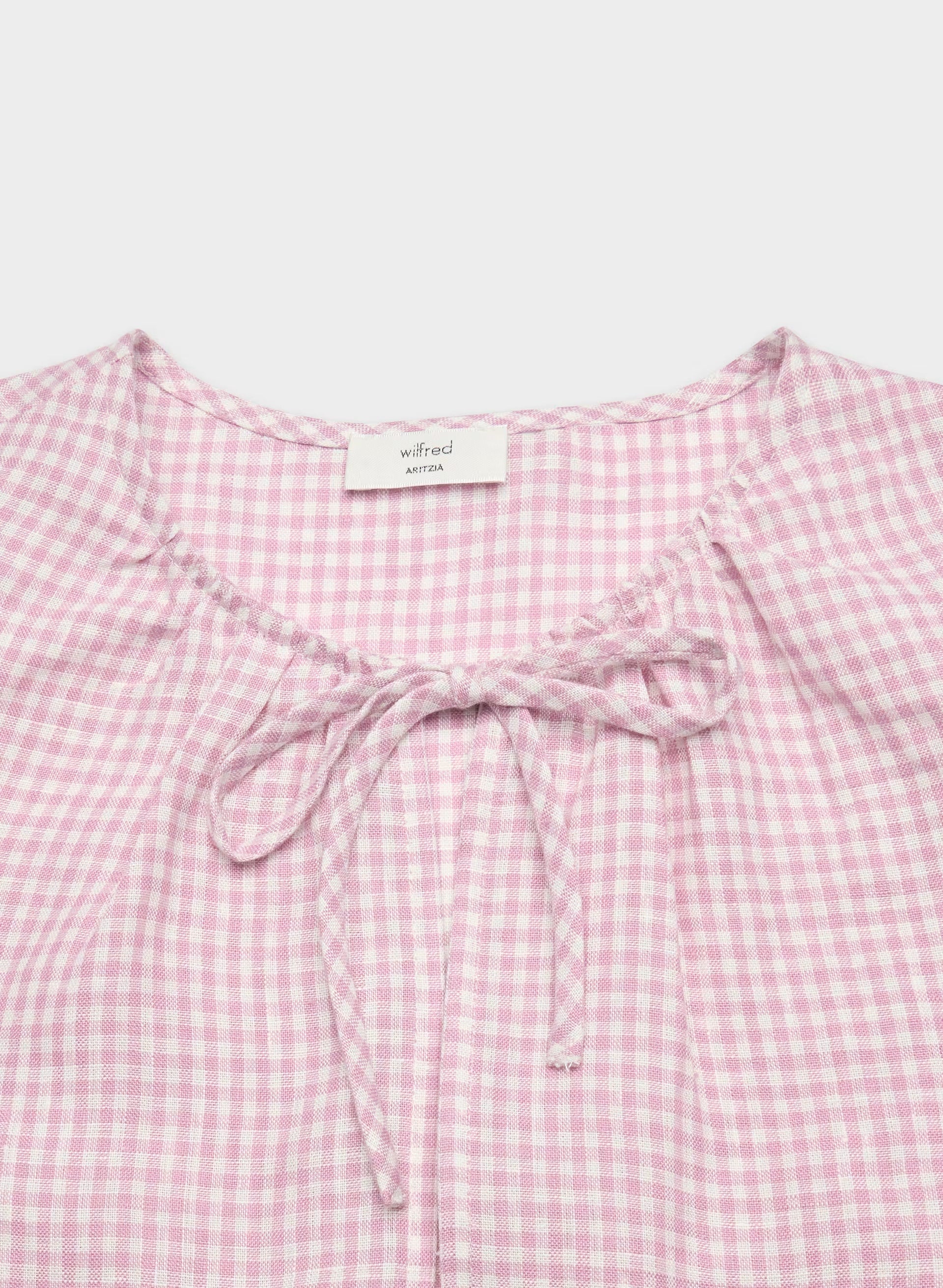Violette Linen Blouse - SRPN CK LT BR/SWT P PL