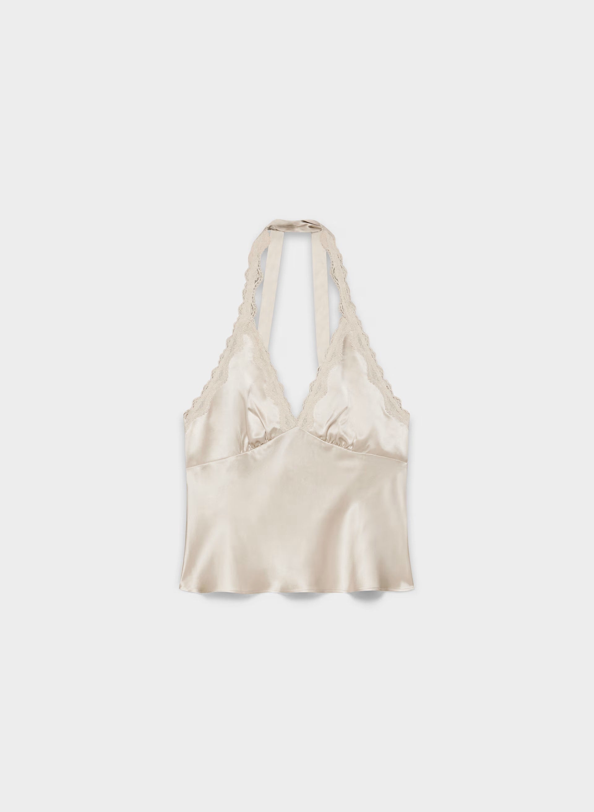 Maisonique Silk Halter Top - MTRPLS TP/ MTRPLS TP
