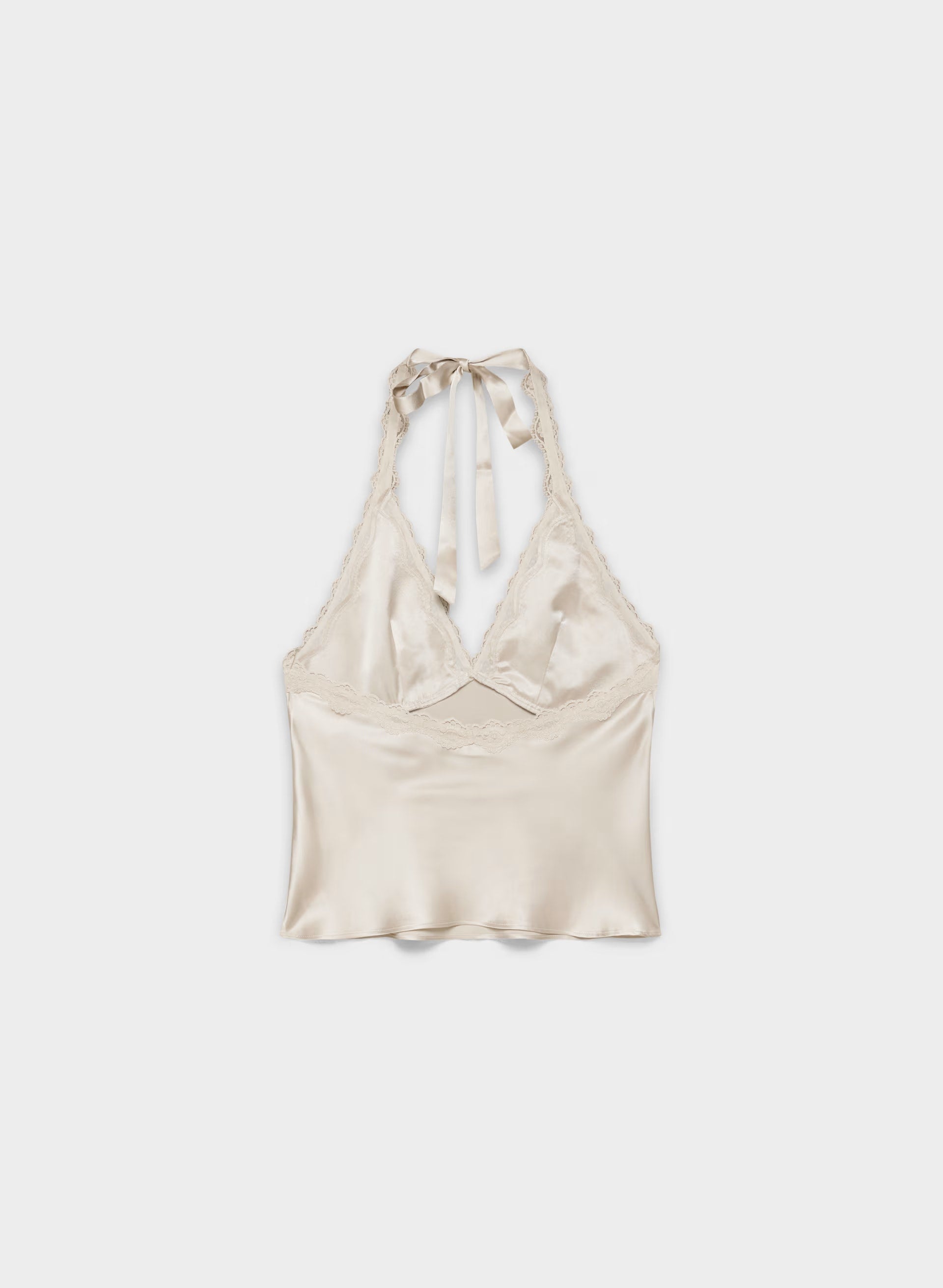Maisonique Silk Halter Top - MTRPLS TP/ MTRPLS TP