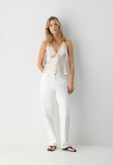 Maisonique Silk Halter Top - MTRPLS TP/ MTRPLS TP