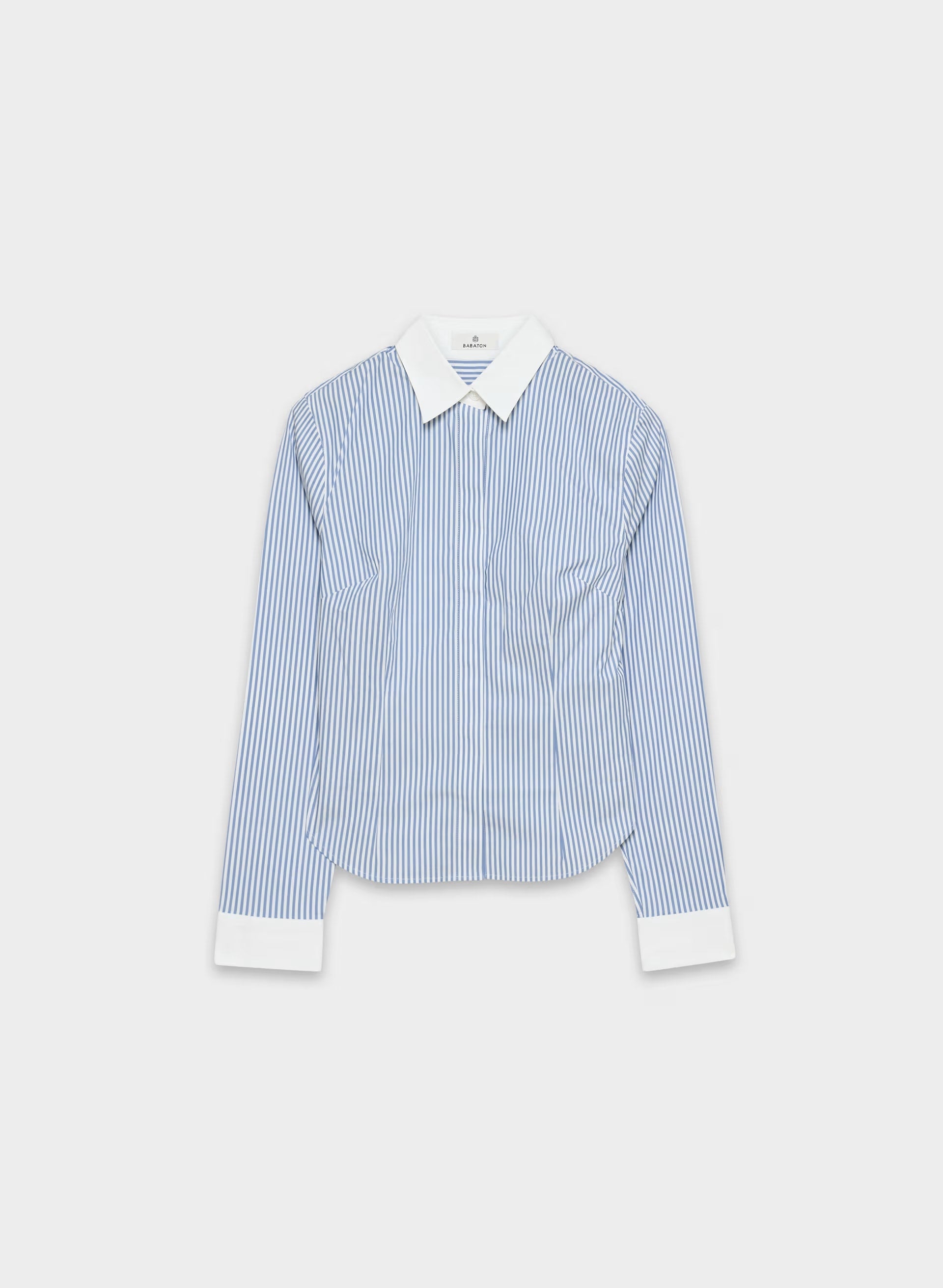 Chronicle Slim Poplin Shirt - FRNCH BL/BRT WT/BRT WT
