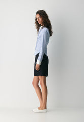 Chronicle Slim Poplin Shirt - FRNCH BL/BRT WT/BRT WT