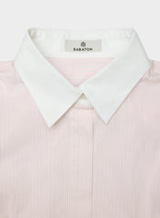 Chronicle Slim Poplin Shirt - MLKSK PK/BRT WT/BRT WT