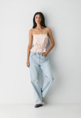Pippin Silk Camisole - PALE PEACH/PINK