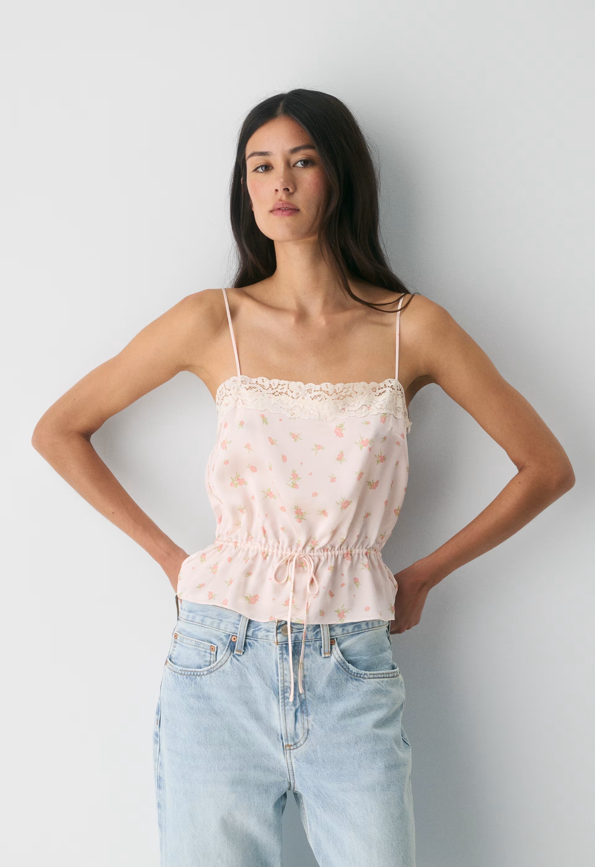 Pippin Silk Camisole - PALE PEACH/PINK