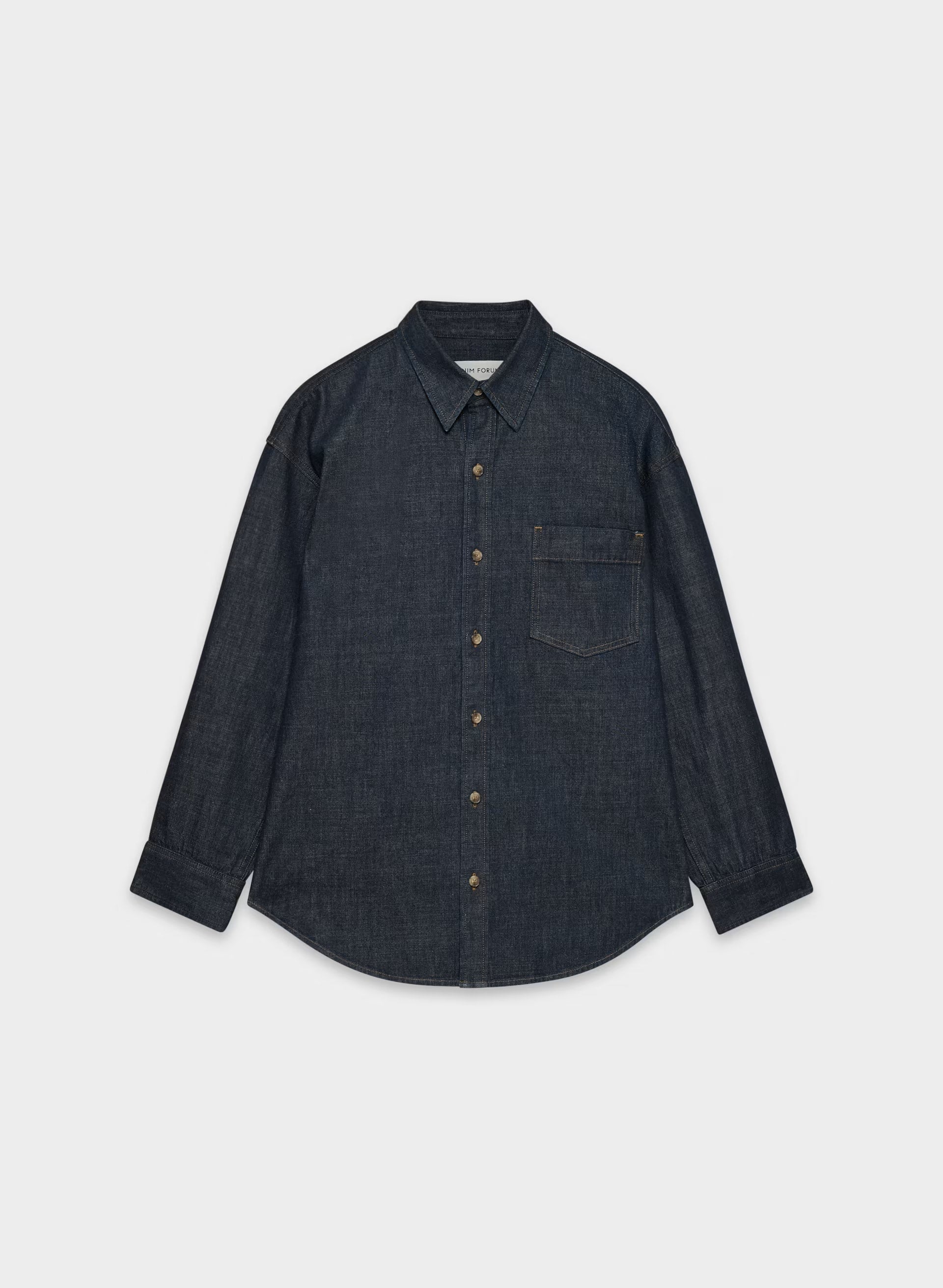 Denim Forum The '80s Comfy Denim Shirt - NO-STRESS DARK BLUE