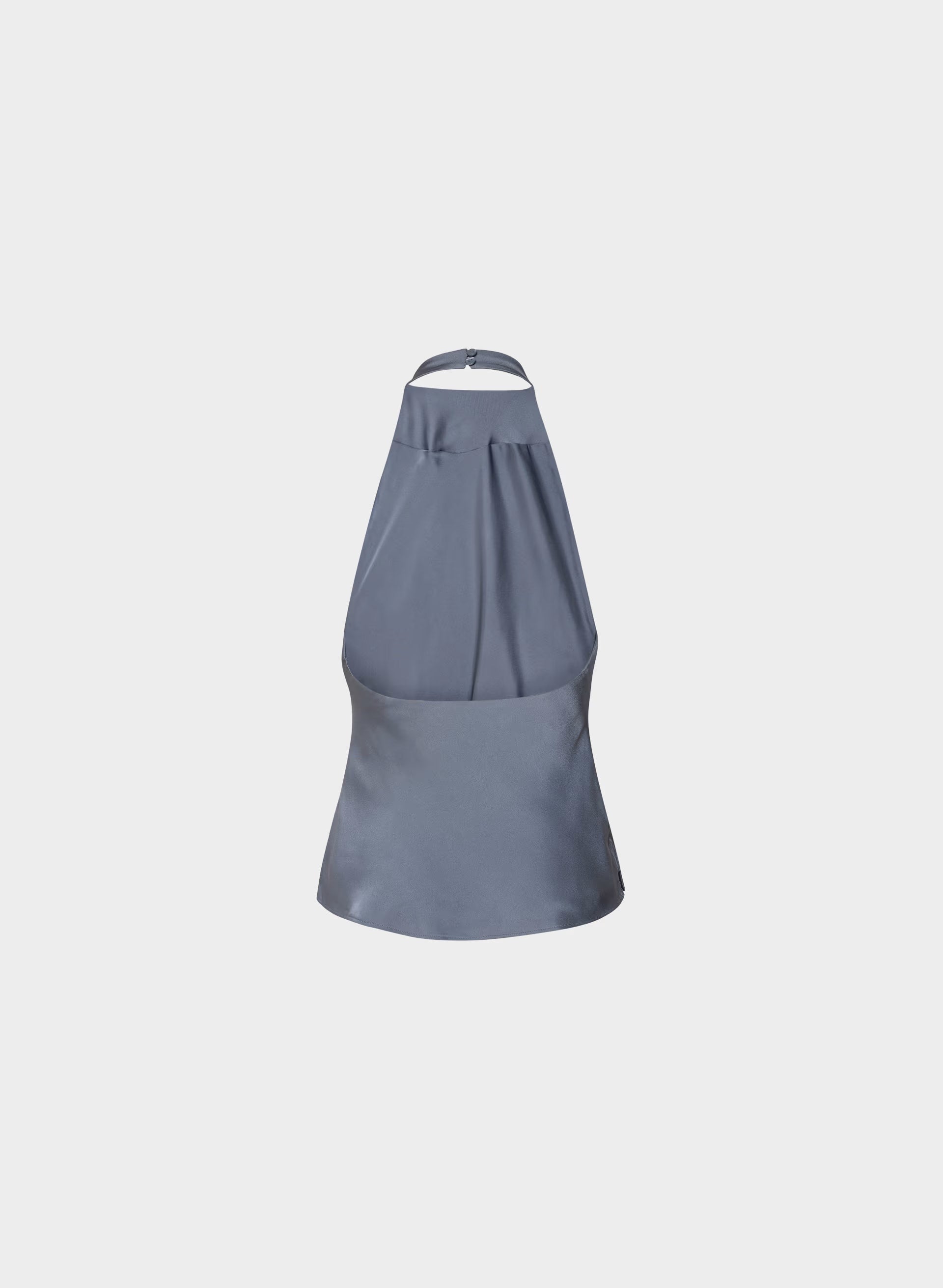 Audience Satin Halter Top - VINTAGE NAVY
