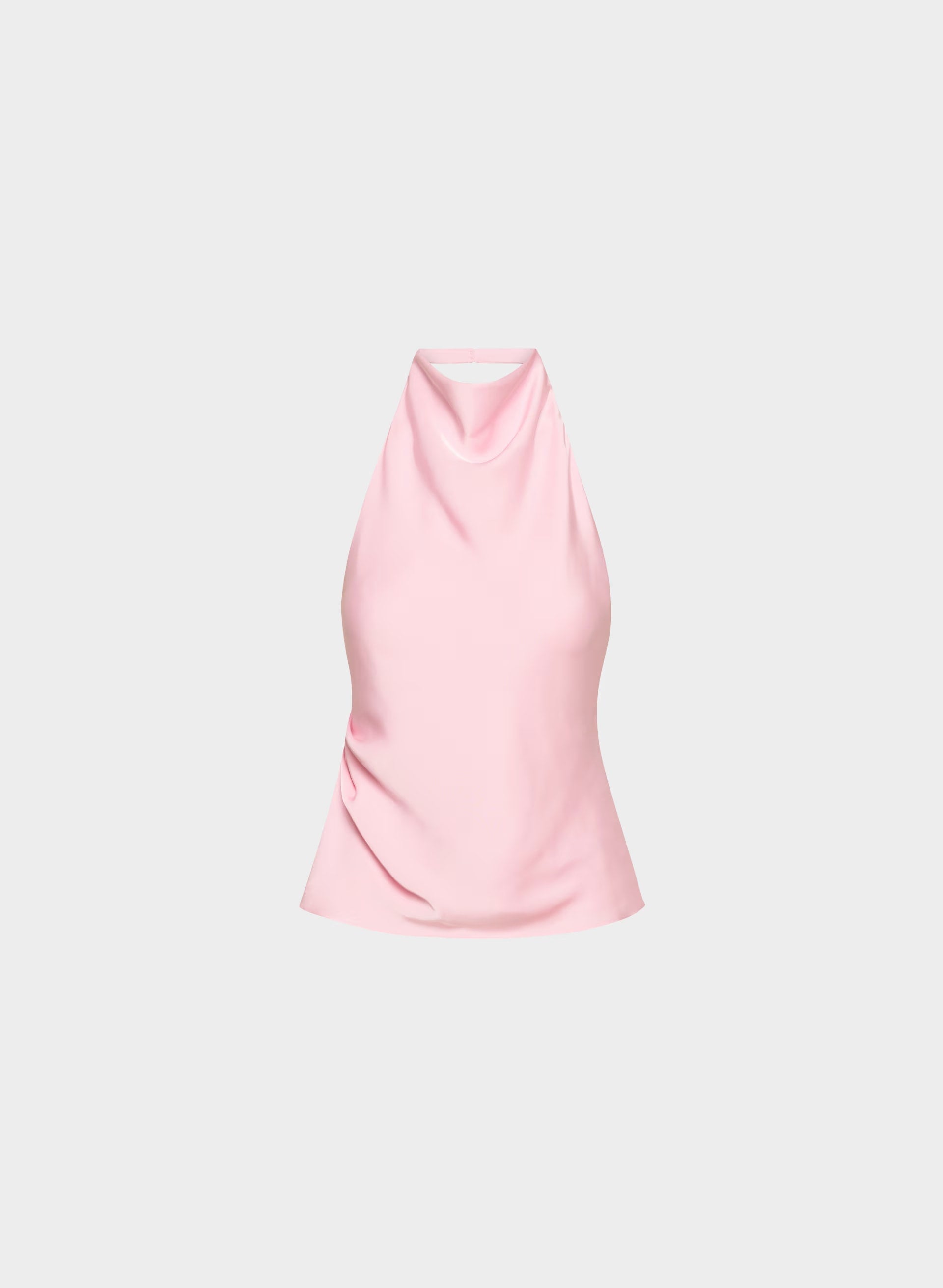 Audience Satin Halter Top - MILKSHAKE PINK