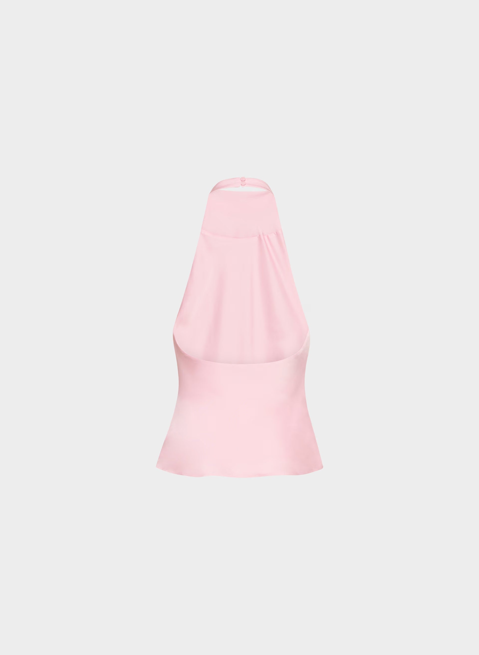 Audience Satin Halter Top - MILKSHAKE PINK