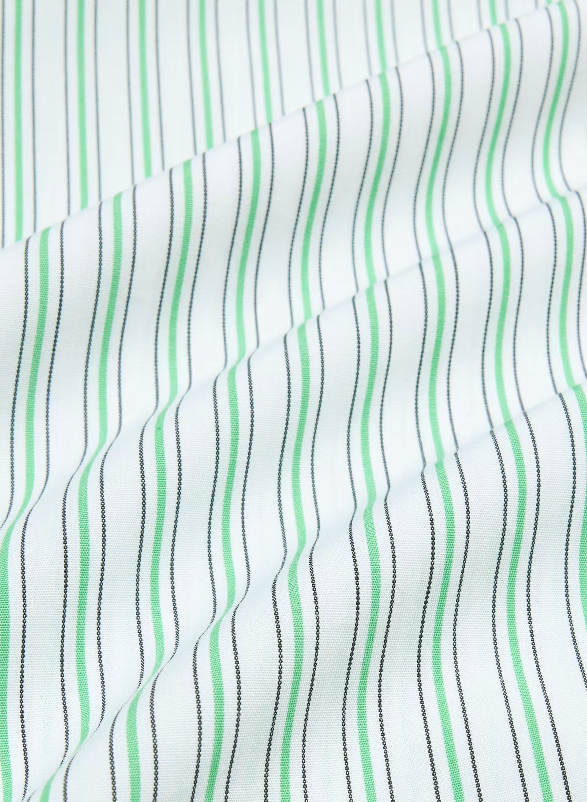 Archive Poplin Shirt - LEXIE STRP WHT/CRT GRN