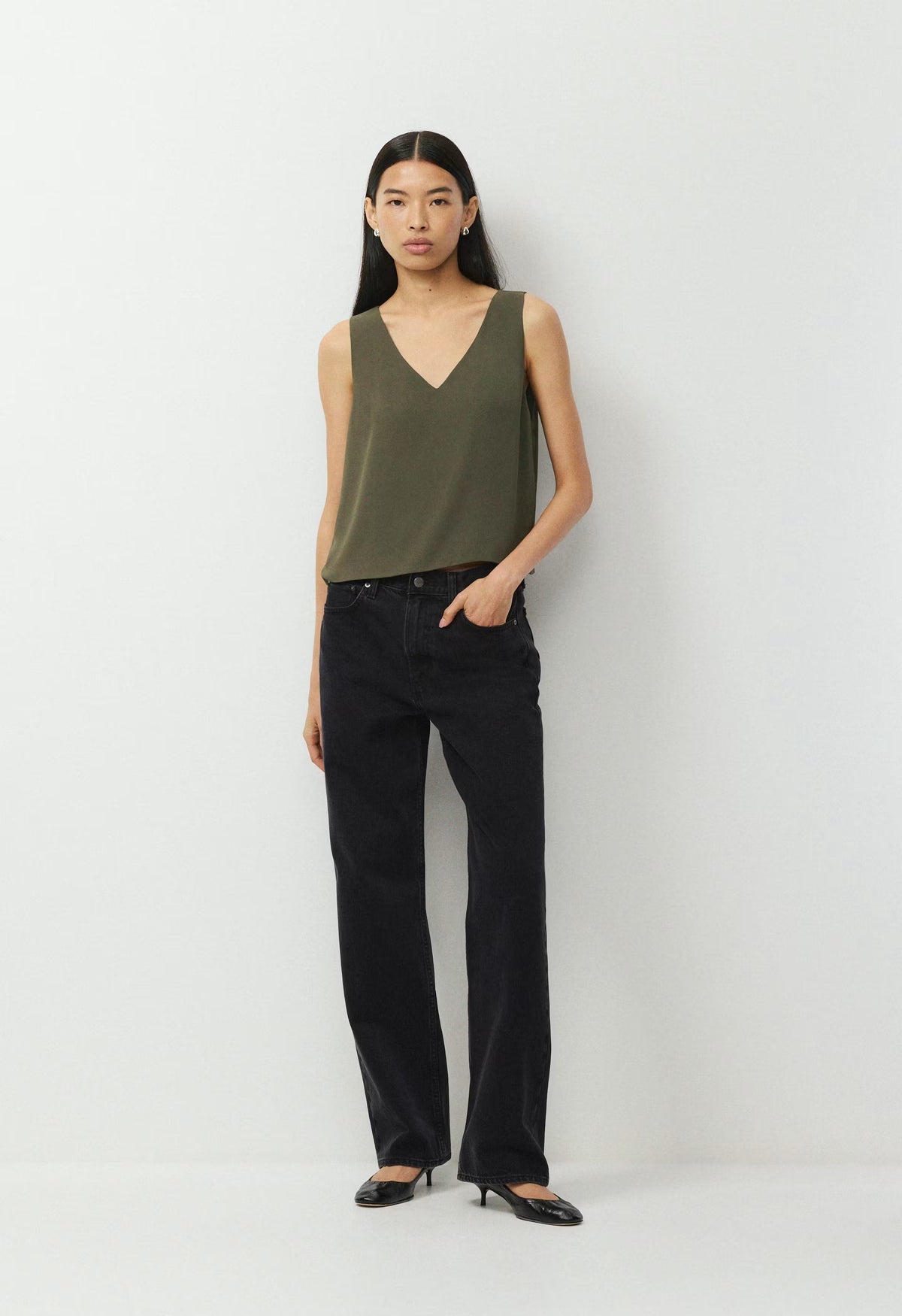 Murphy Blouse - DARK OLIVE