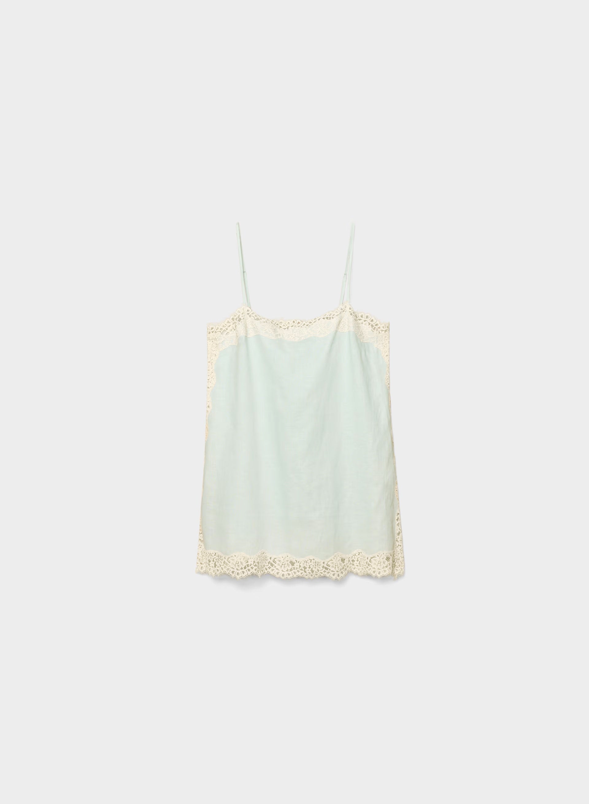 Serif Linen Camisole - AGV GRN/SPRKNG CHMPGN