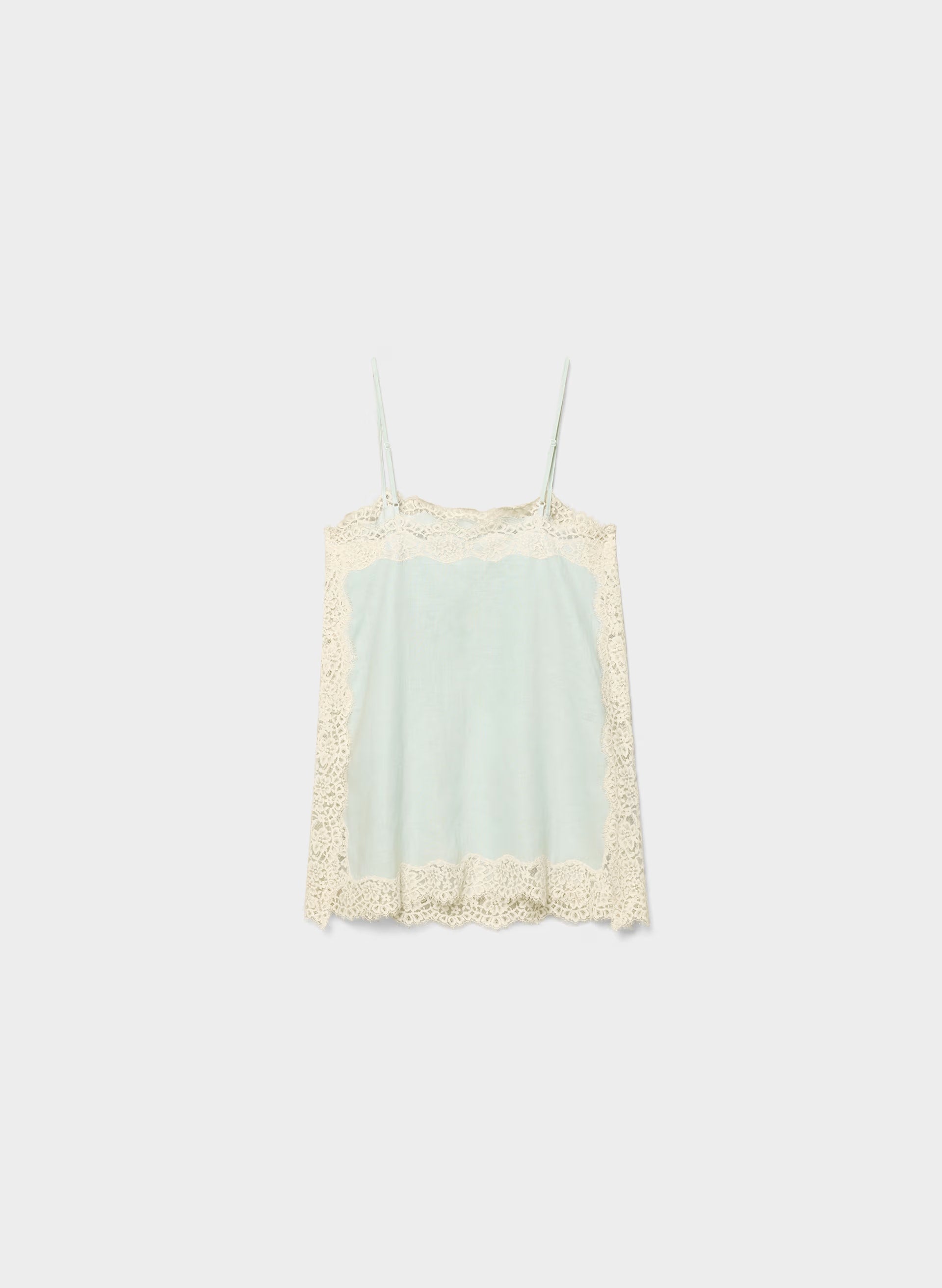 Serif Linen Camisole - AGV GRN/SPRKNG CHMPGN