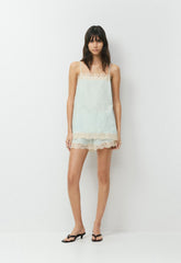 Serif Linen Camisole - AGV GRN/SPRKNG CHMPGN