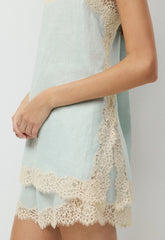Serif Linen Camisole - AGV GRN/SPRKNG CHMPGN