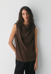 Carter Blouse - RICH MOCHA BROWN