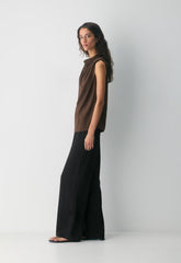 Carter Blouse - RICH MOCHA BROWN