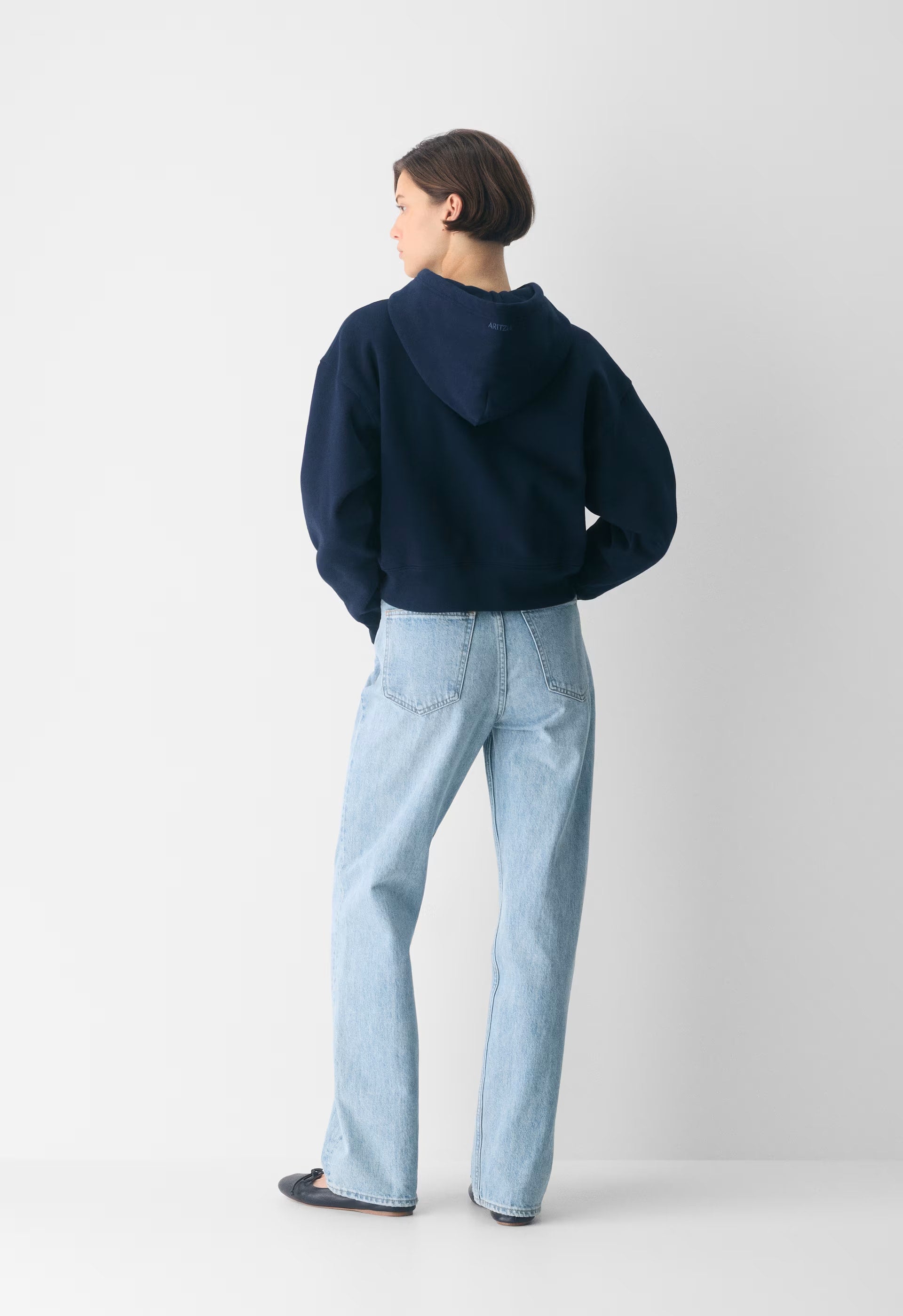 Cozy Sweatfleece Boyfriend Boxy Zip Hoodie - ADMIRAL