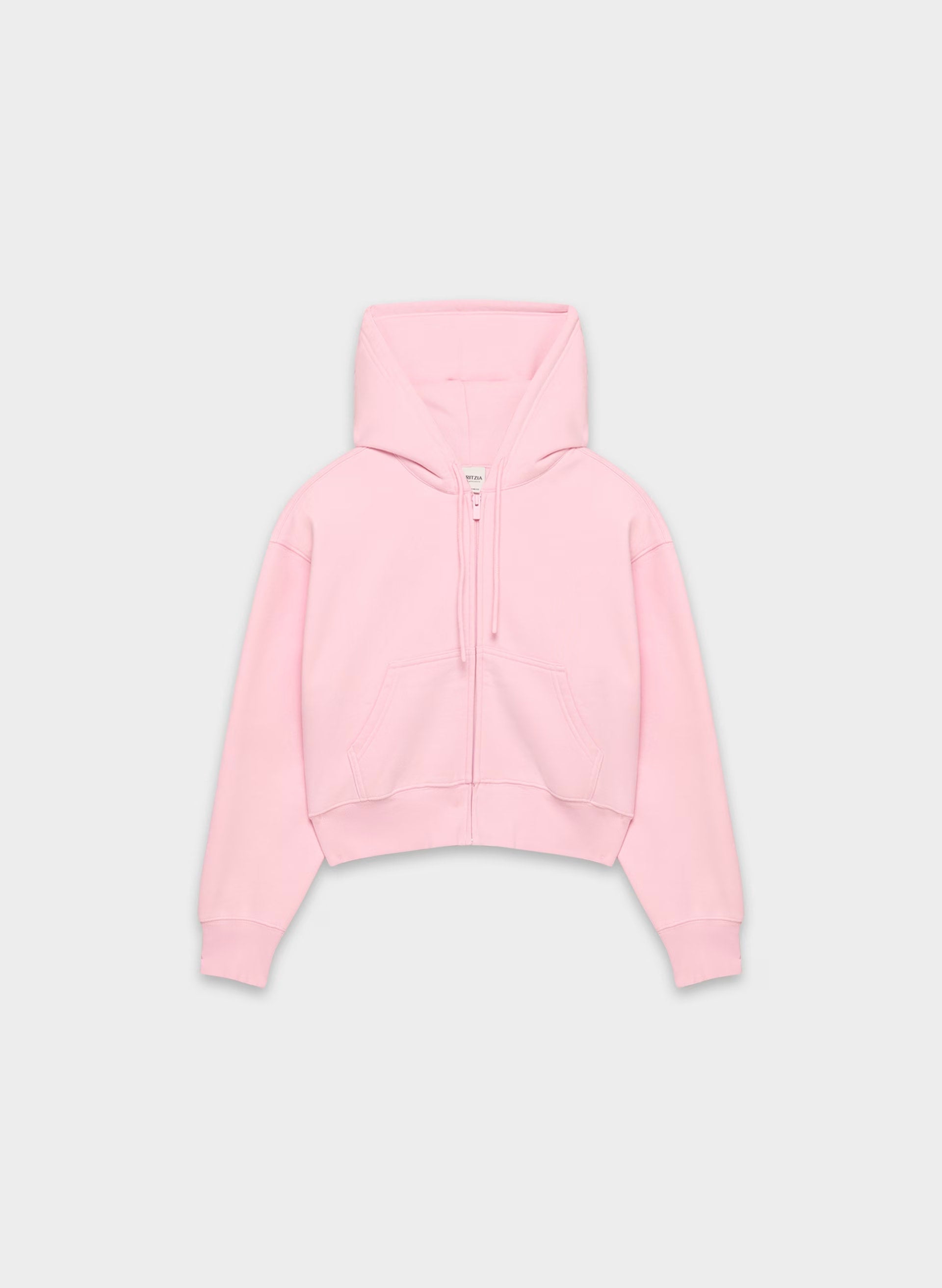 Cozy Sweatfleece Boyfriend Boxy Zip Hoodie - MILKSHAKE PINK