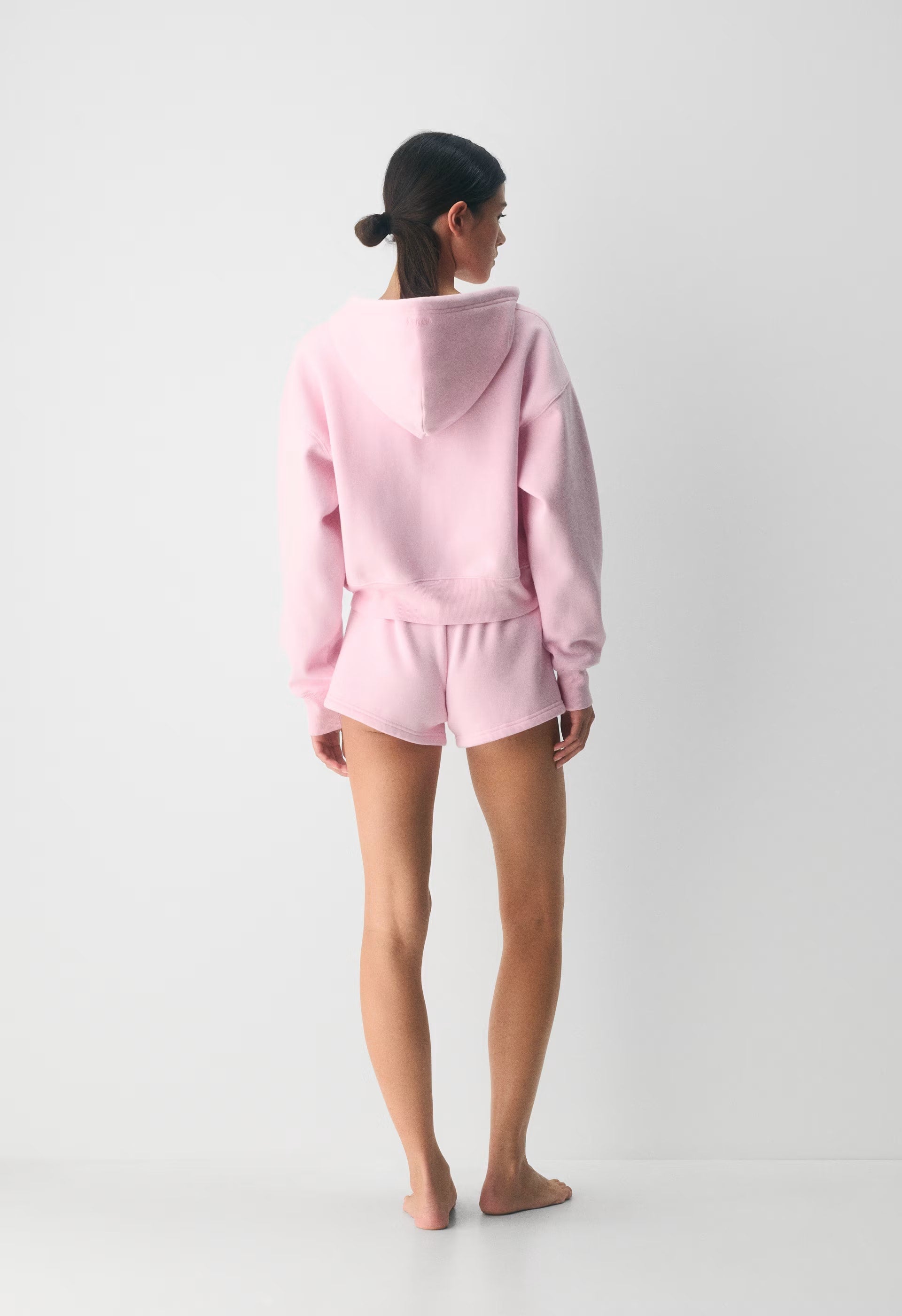 Cozy Sweatfleece Boyfriend Boxy Zip Hoodie - MILKSHAKE PINK