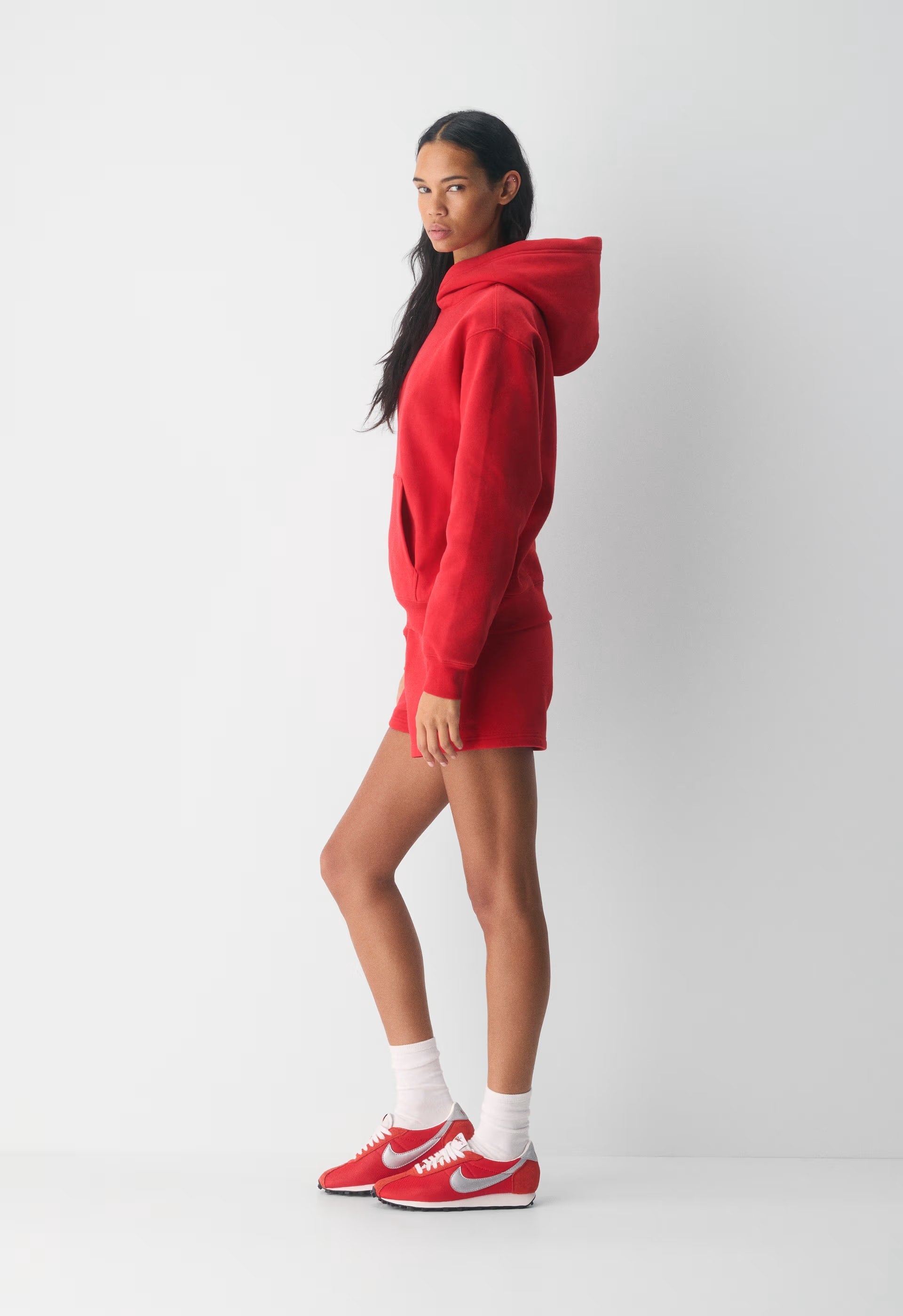 Cozy Sweatfleece Perfect Hoodie - FLASHING RED