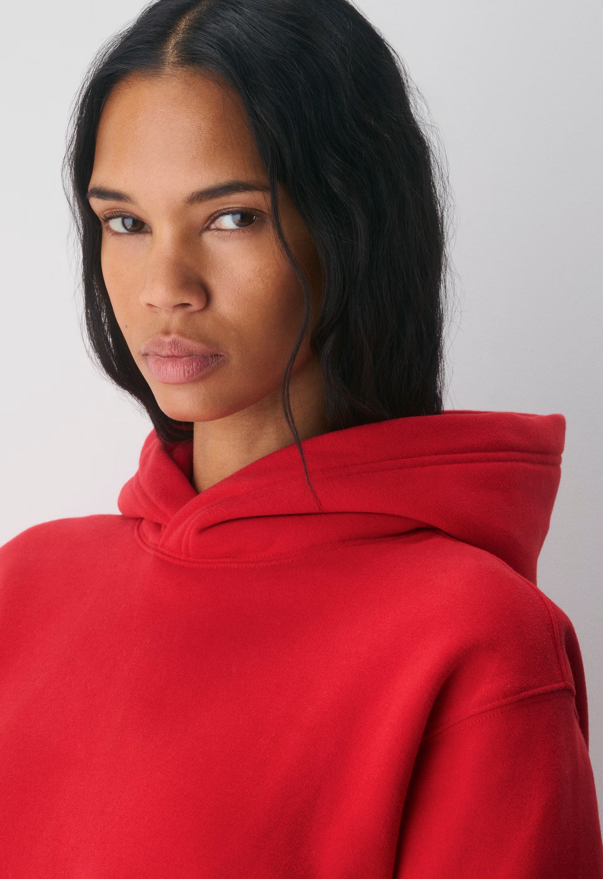 Cozy Sweatfleece Perfect Hoodie - FLASHING RED