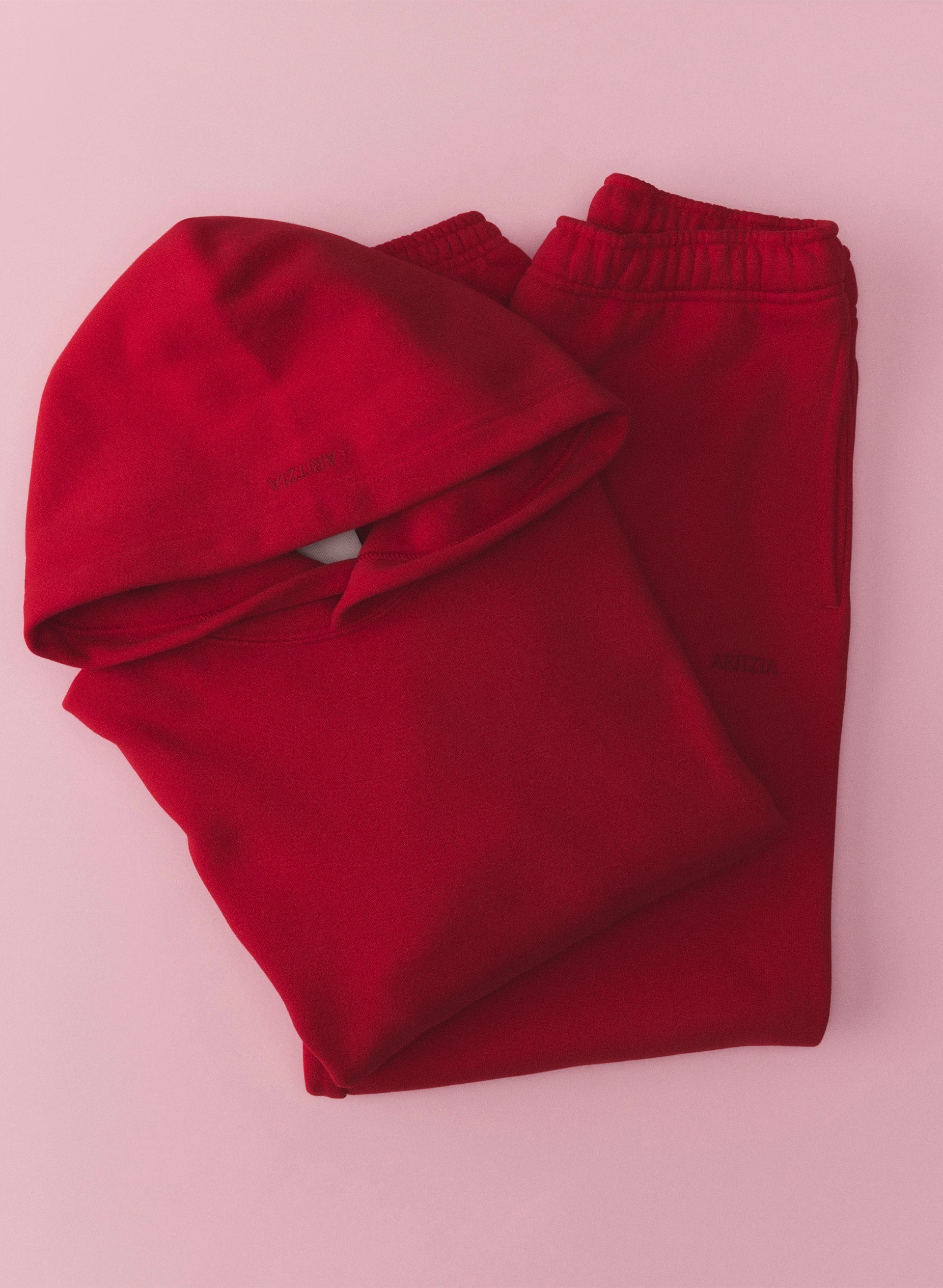 Cozy Sweatfleece Perfect Hoodie - FLASHING RED