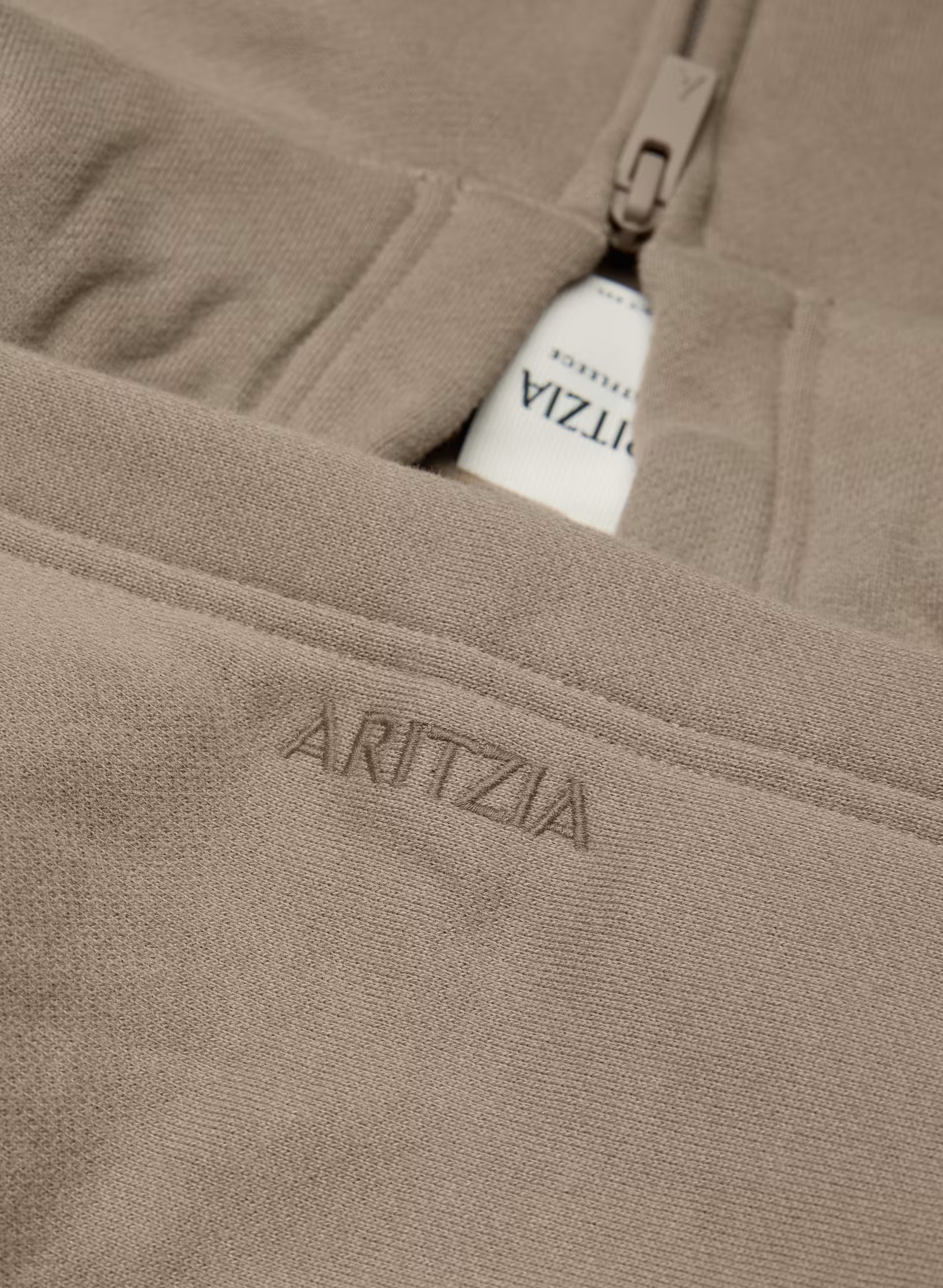 Cozy Sweatfleece Perfect Hoodie - NOMAD TAUPE