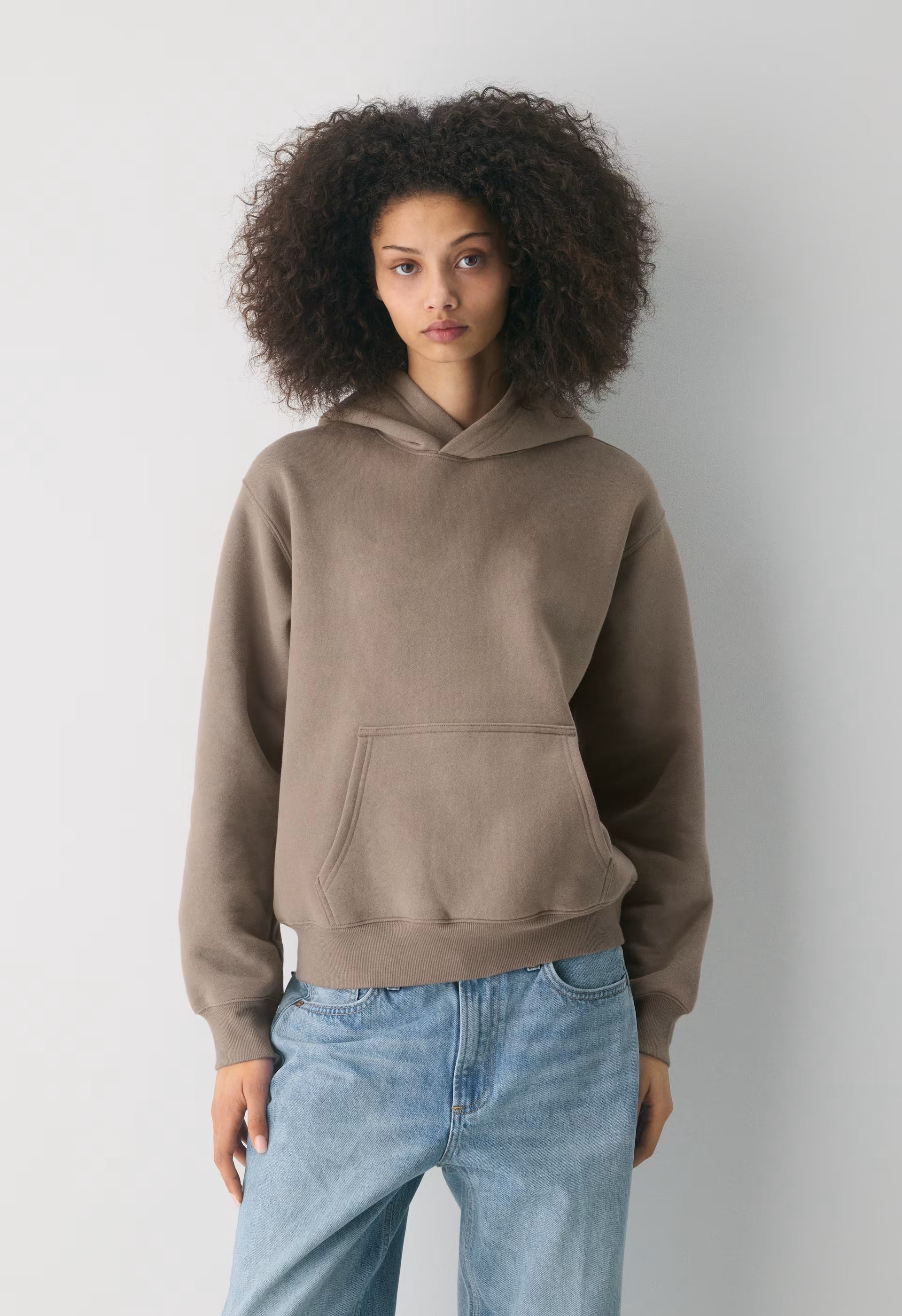 Cozy Sweatfleece Perfect Hoodie - NOMAD TAUPE