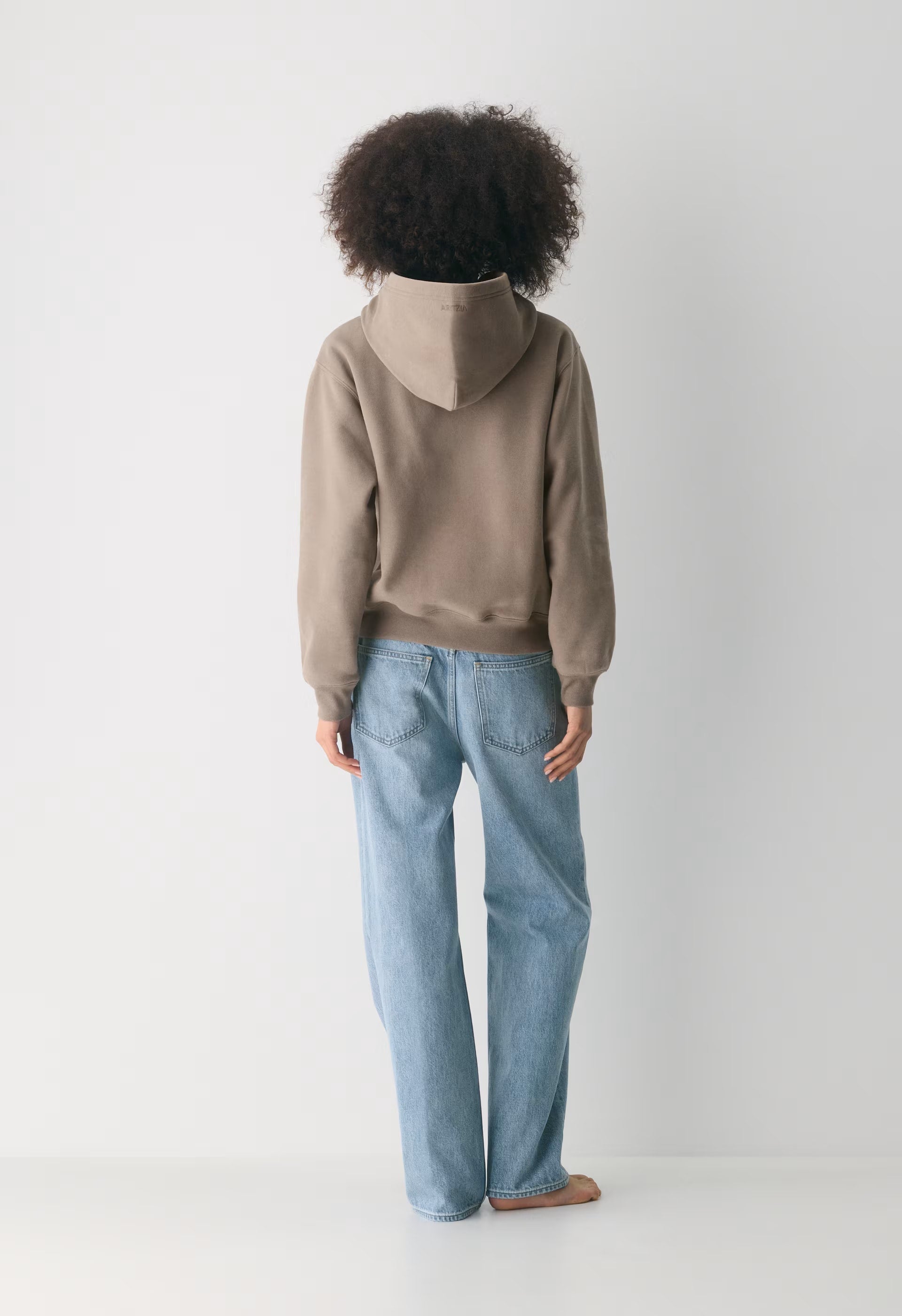 Cozy Sweatfleece Perfect Hoodie - NOMAD TAUPE